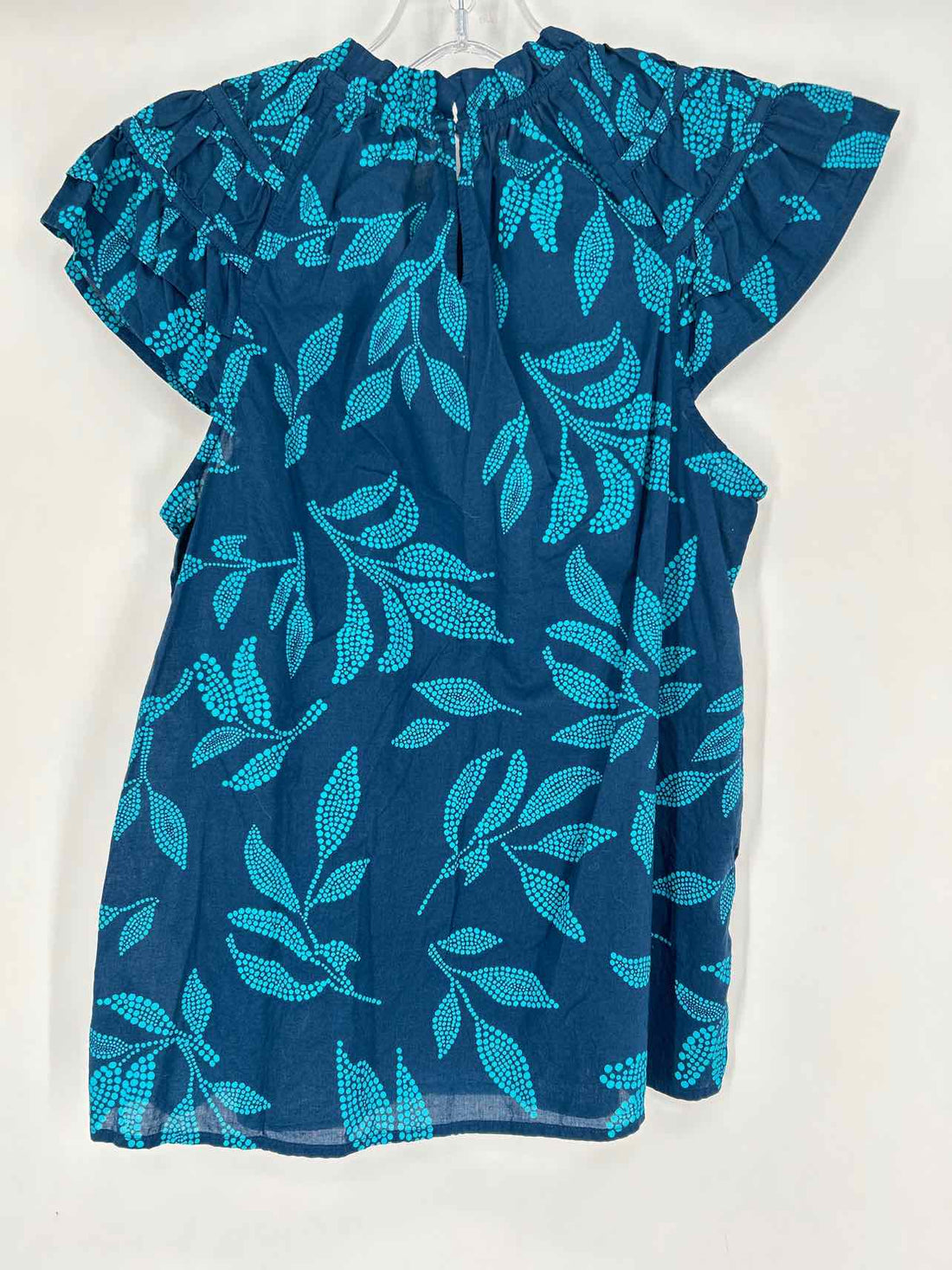 J Crew Size S Navy Print Short Sleeve