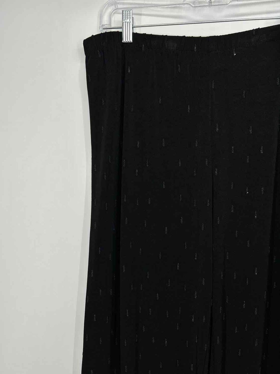 Chicos Traveler's Size 2(12) Black Embellished Vintage Pants