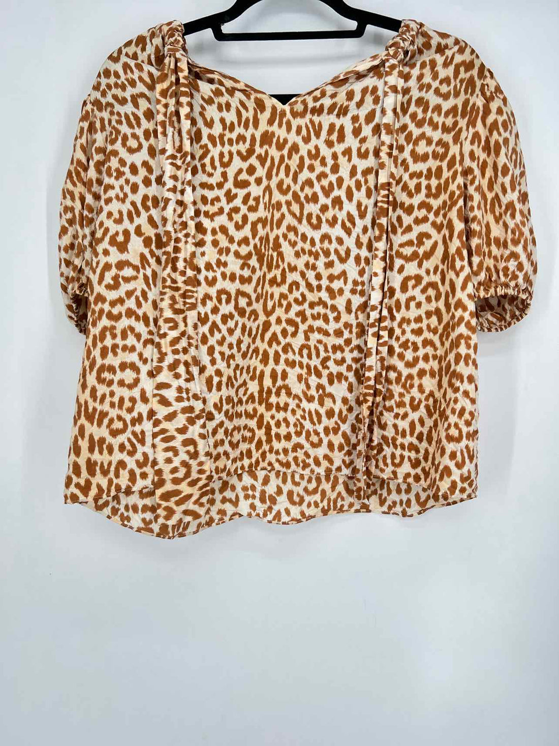 Ulla Johnson Size 0 Leopard Silk Short Sleeve