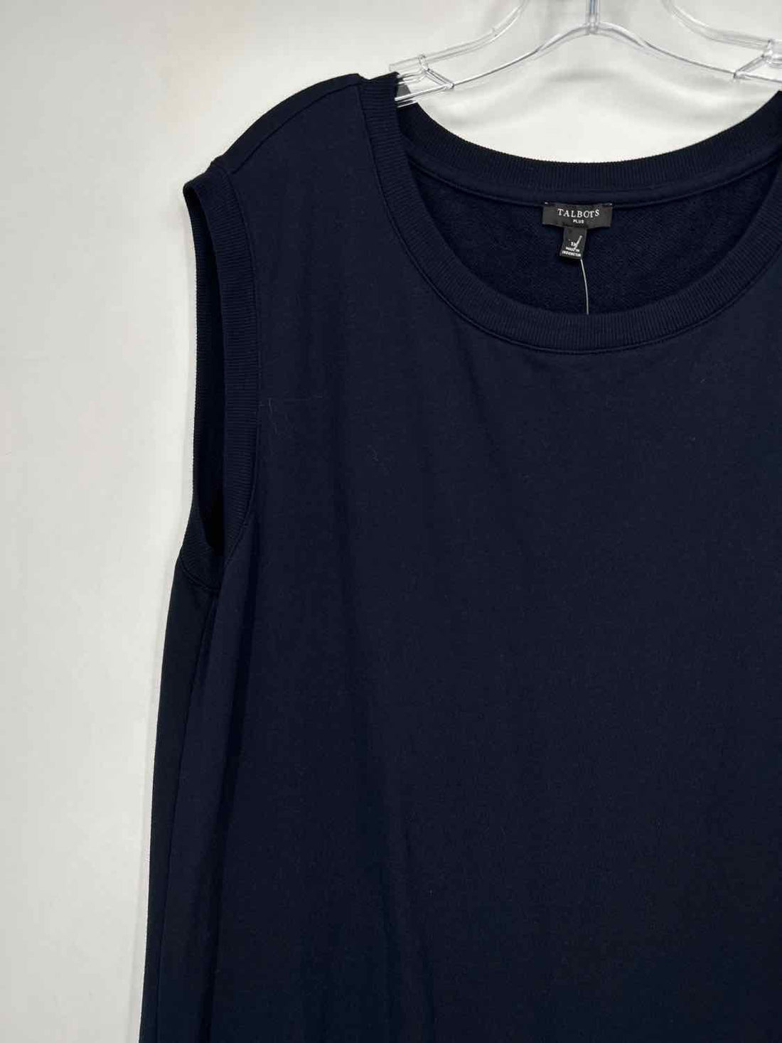 Talbots Size 1X Navy Sleeveless Dress