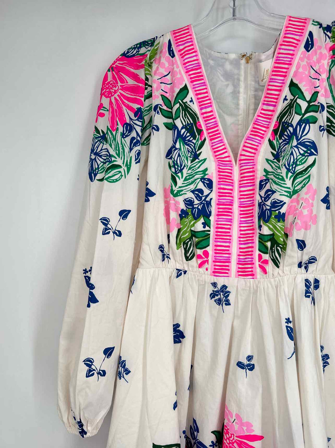 Lilly Pulitzer 6 White Print Long Sleeve Lilly Pulitzer Dress