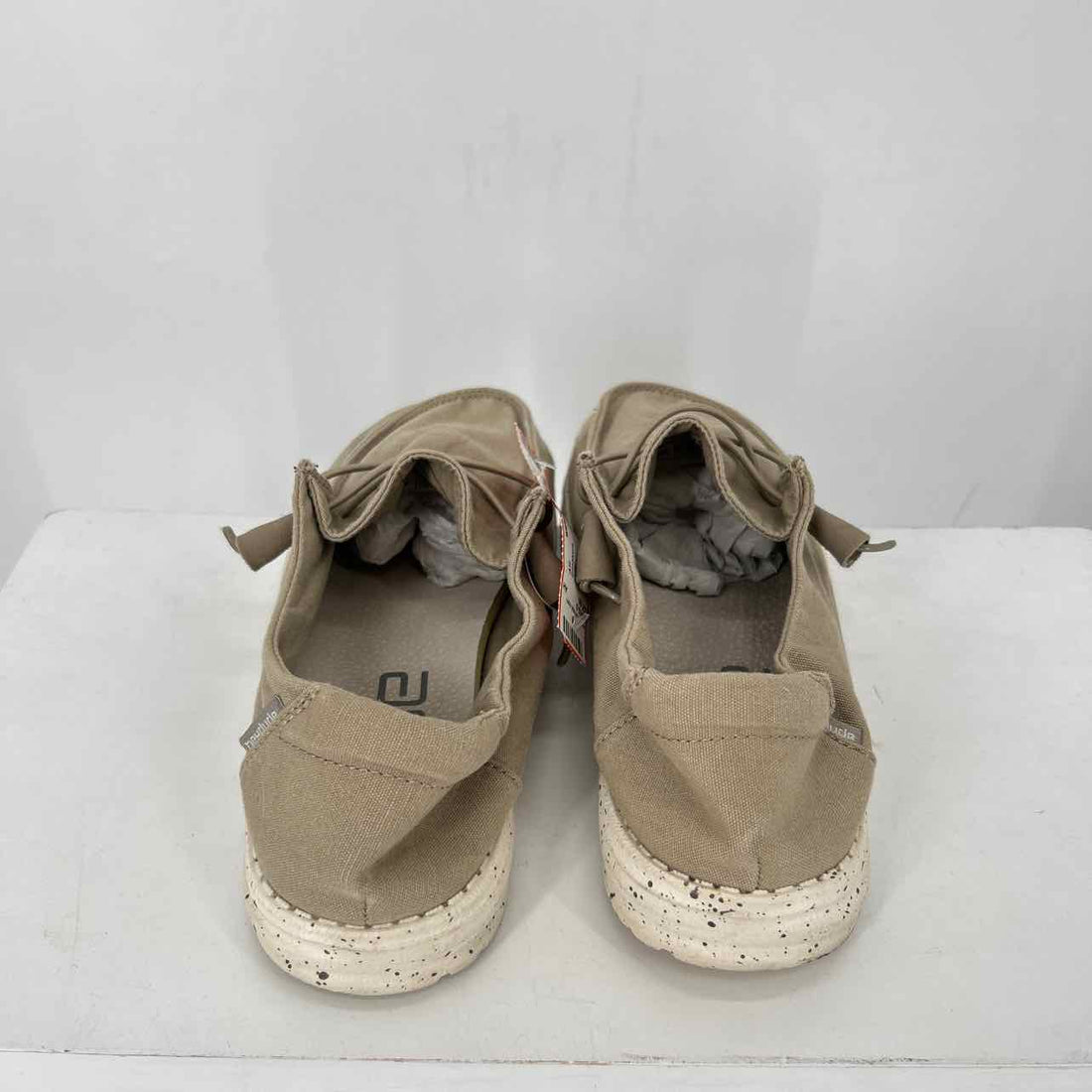 Hey Dude Women Size 8 Khaki Sneakers