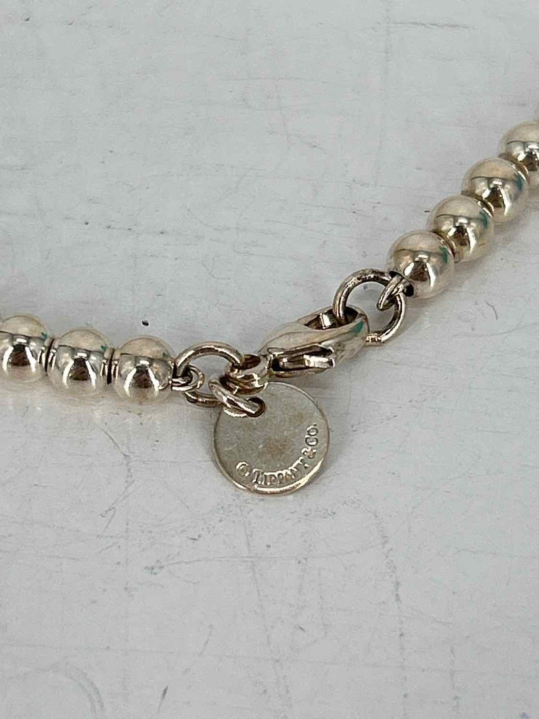 Tiffany & Co heart tag Size 4mm Sterling Silver Tiffany Blue Pre Owned LUXURY