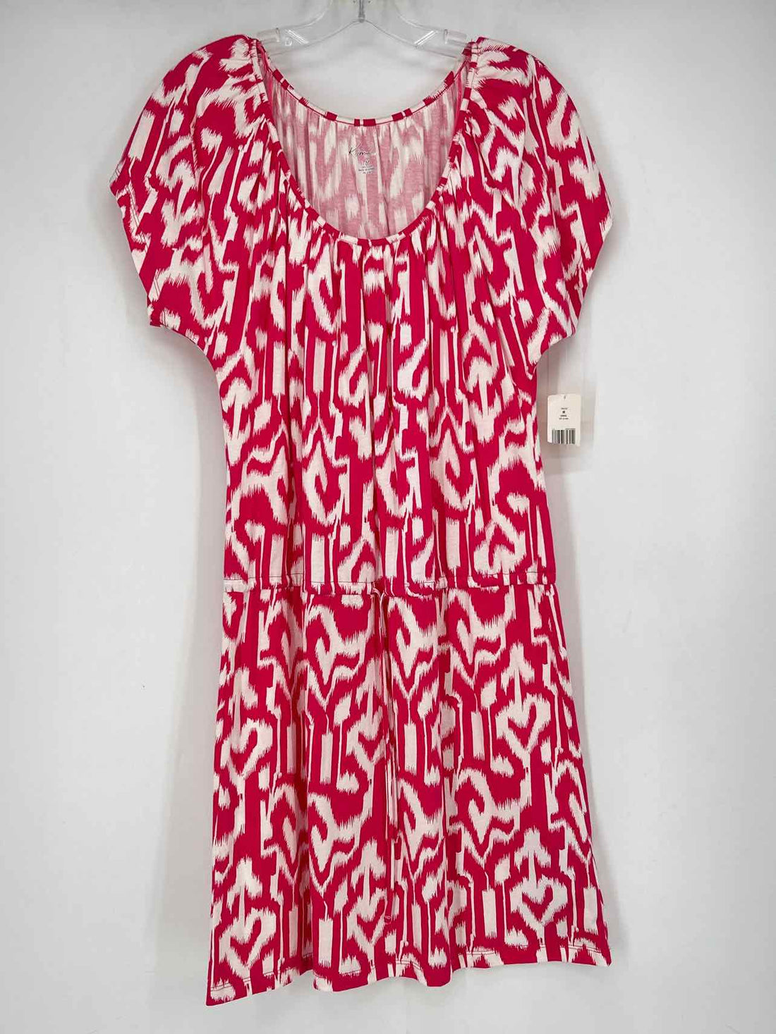 Kim Rogers Size M Pink & White Print NWT Dress