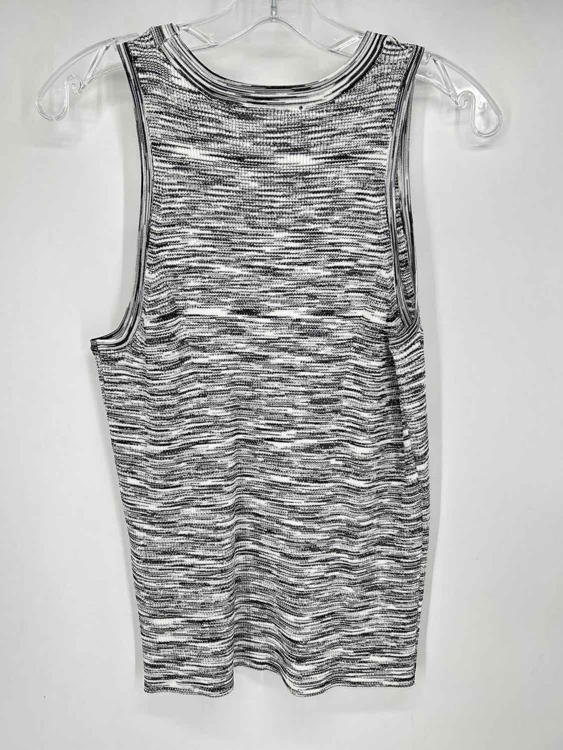 White House Black Market Size L Black & White Striped 2PC Sweater Set