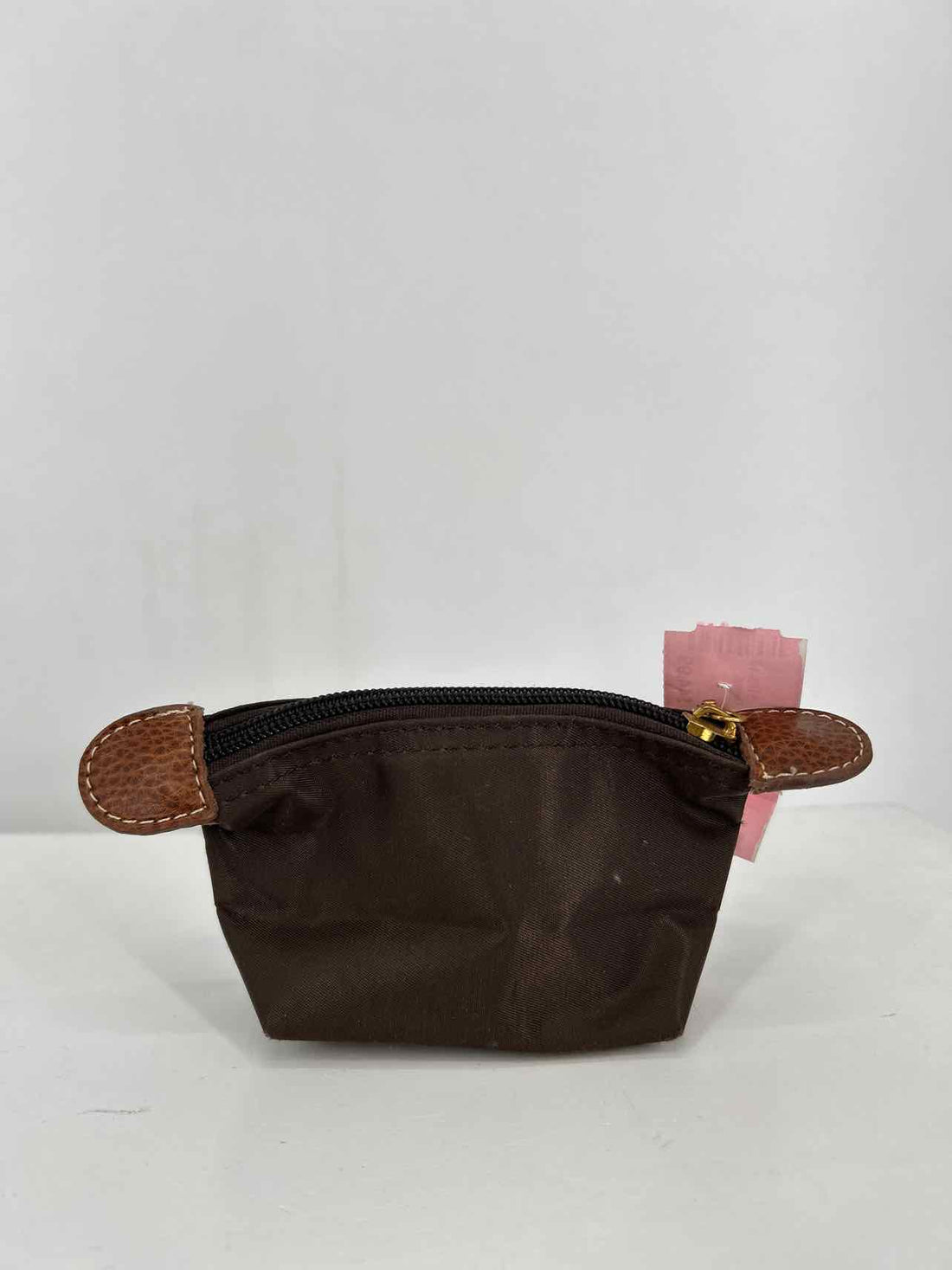 LongChamp Dark Brown Nylon Pre Owned Change Purse