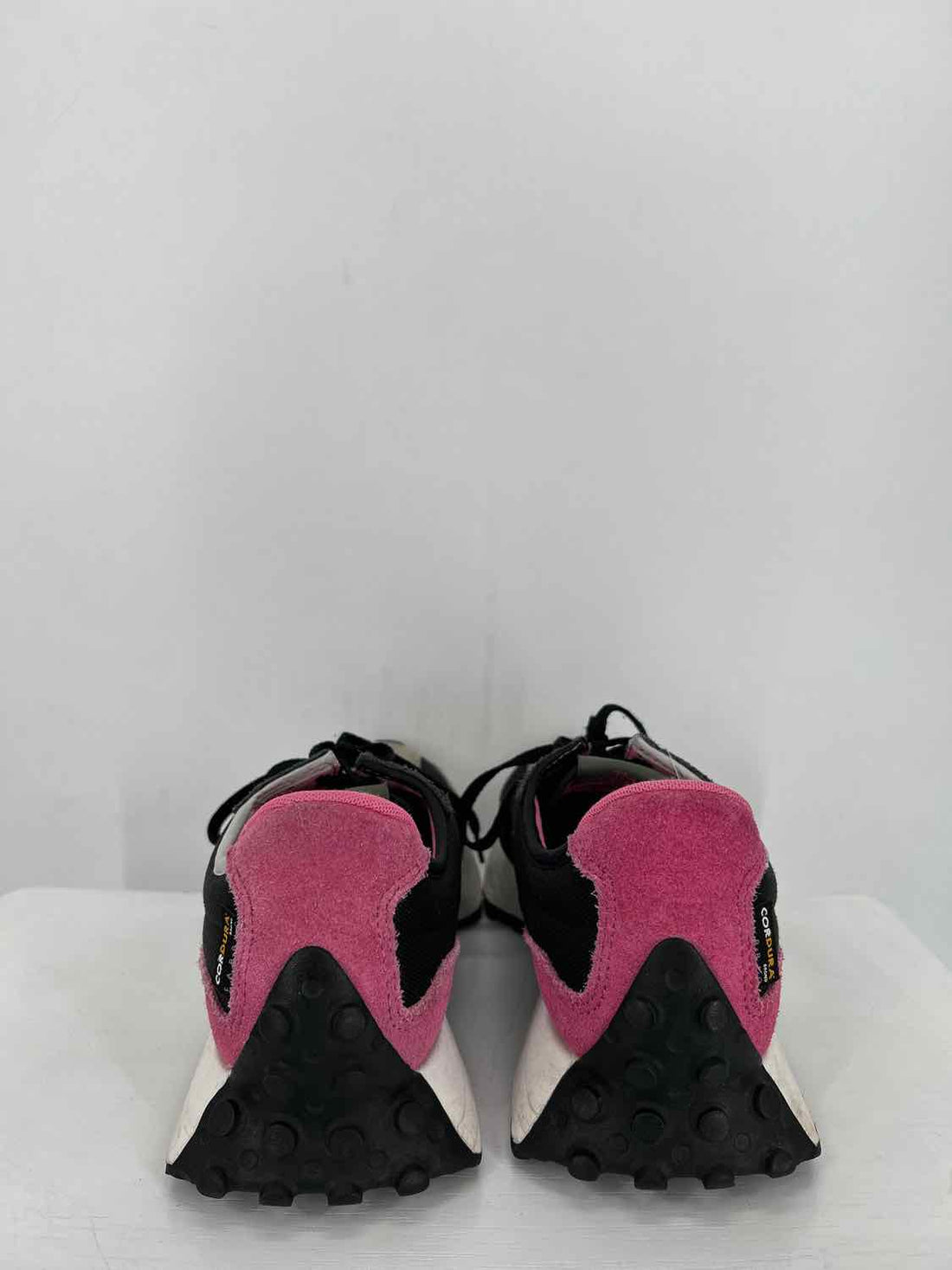 New Balance Women Size 9.5 Black Pink Olive Colorblock Sneakers