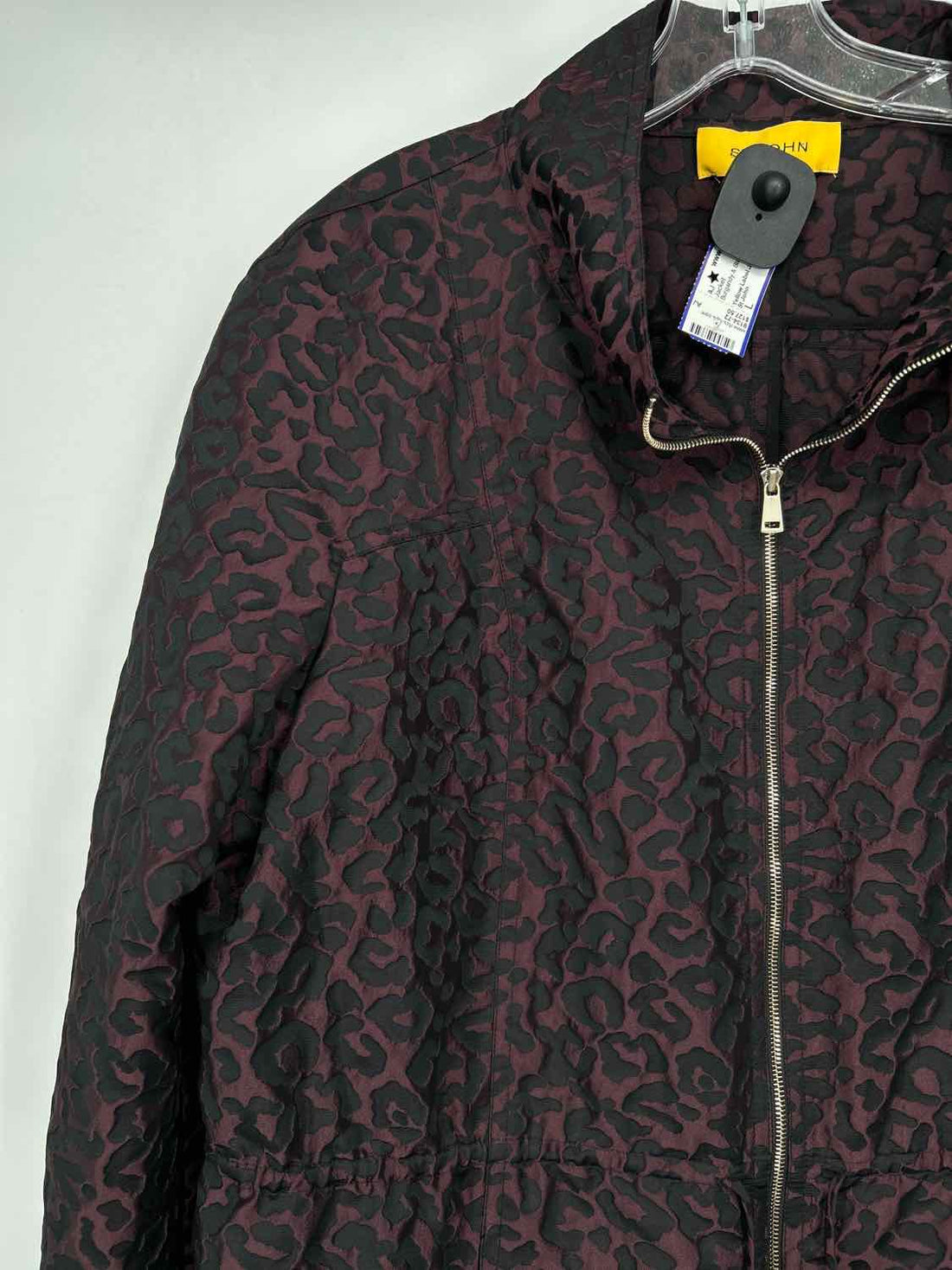 St John Size L Burgandy & Black Jacket