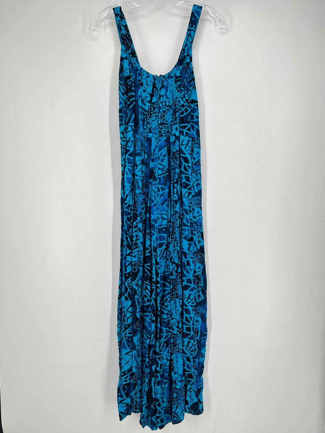 Go Fish Size S Blue Print Sleeveless Jumpsuit