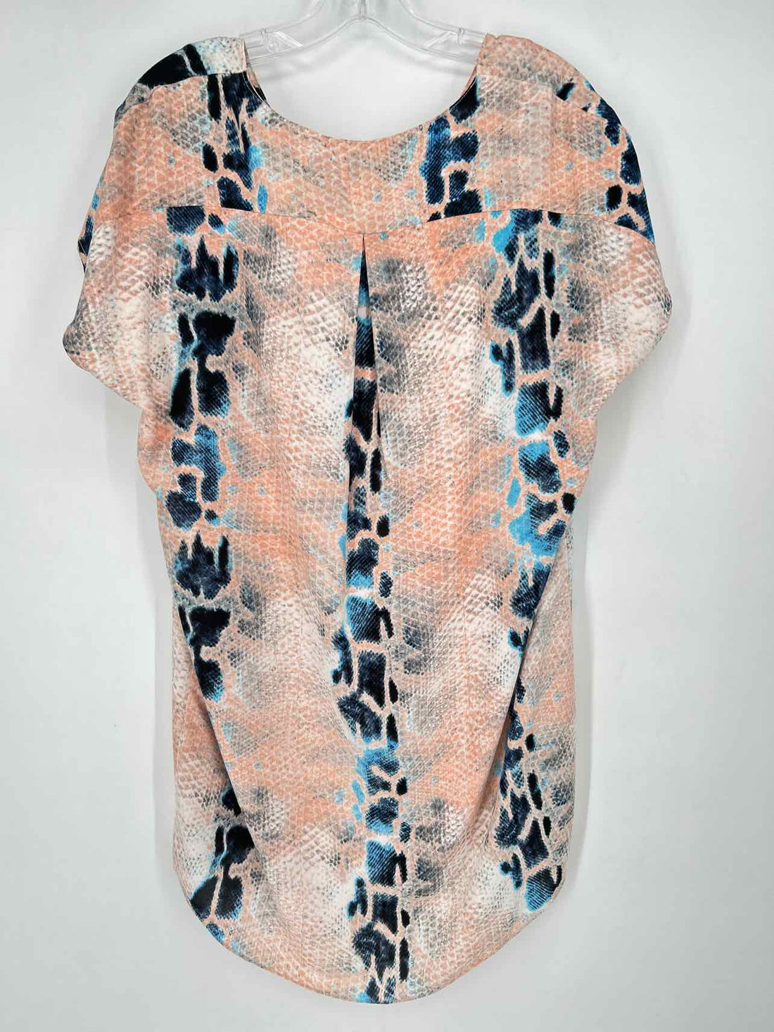 Buddy Love Size S Pink & Blue Print Short Sleeve Dress