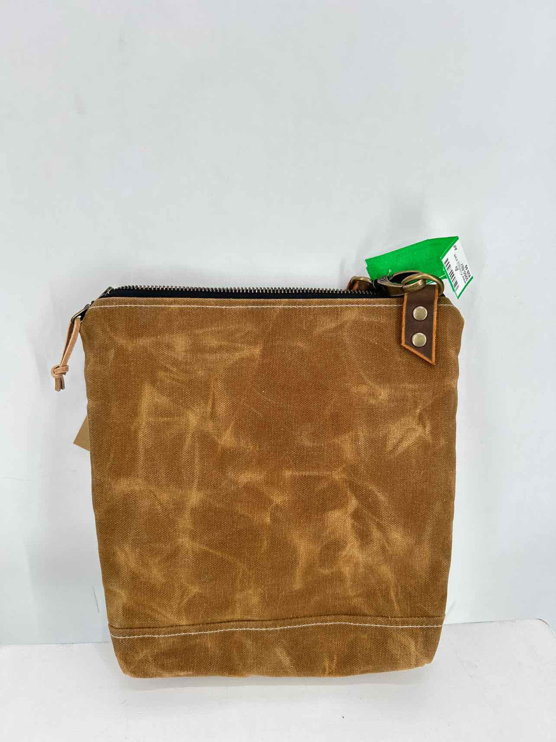 Southern Glory Goods & Co Brown White & Blue Canvas/Leather NWT Crossbody