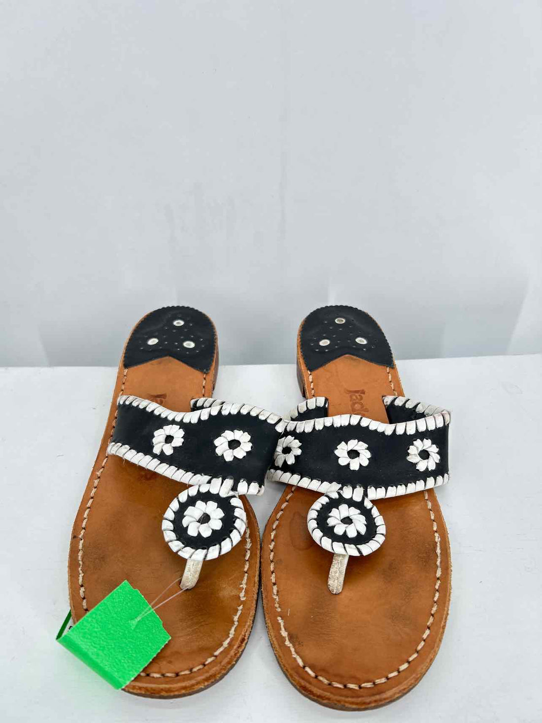 Jack Rogers Women Size 8 Black & White Sandals