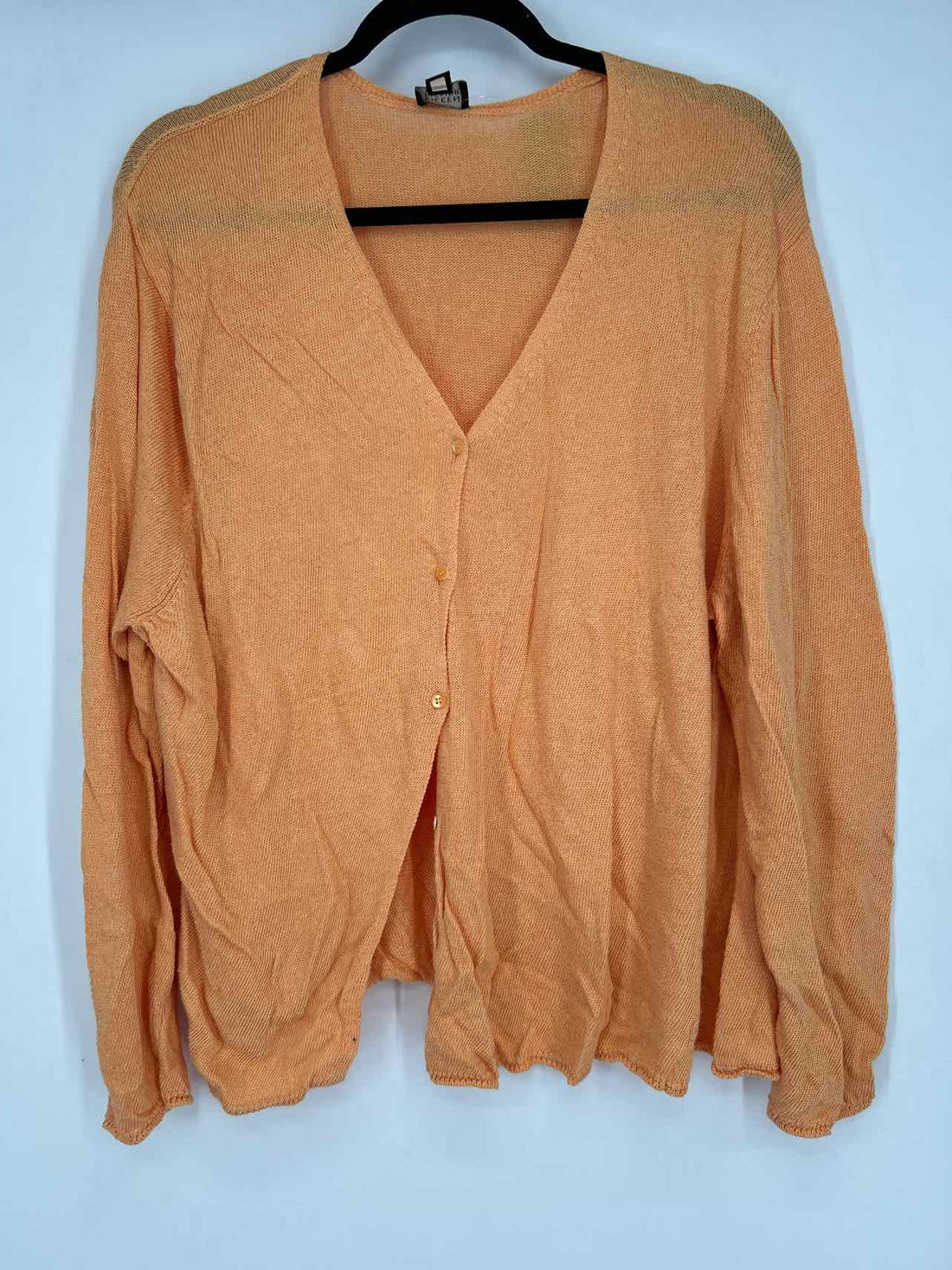 Eileen Fisher Size 3X Orange Cardigan