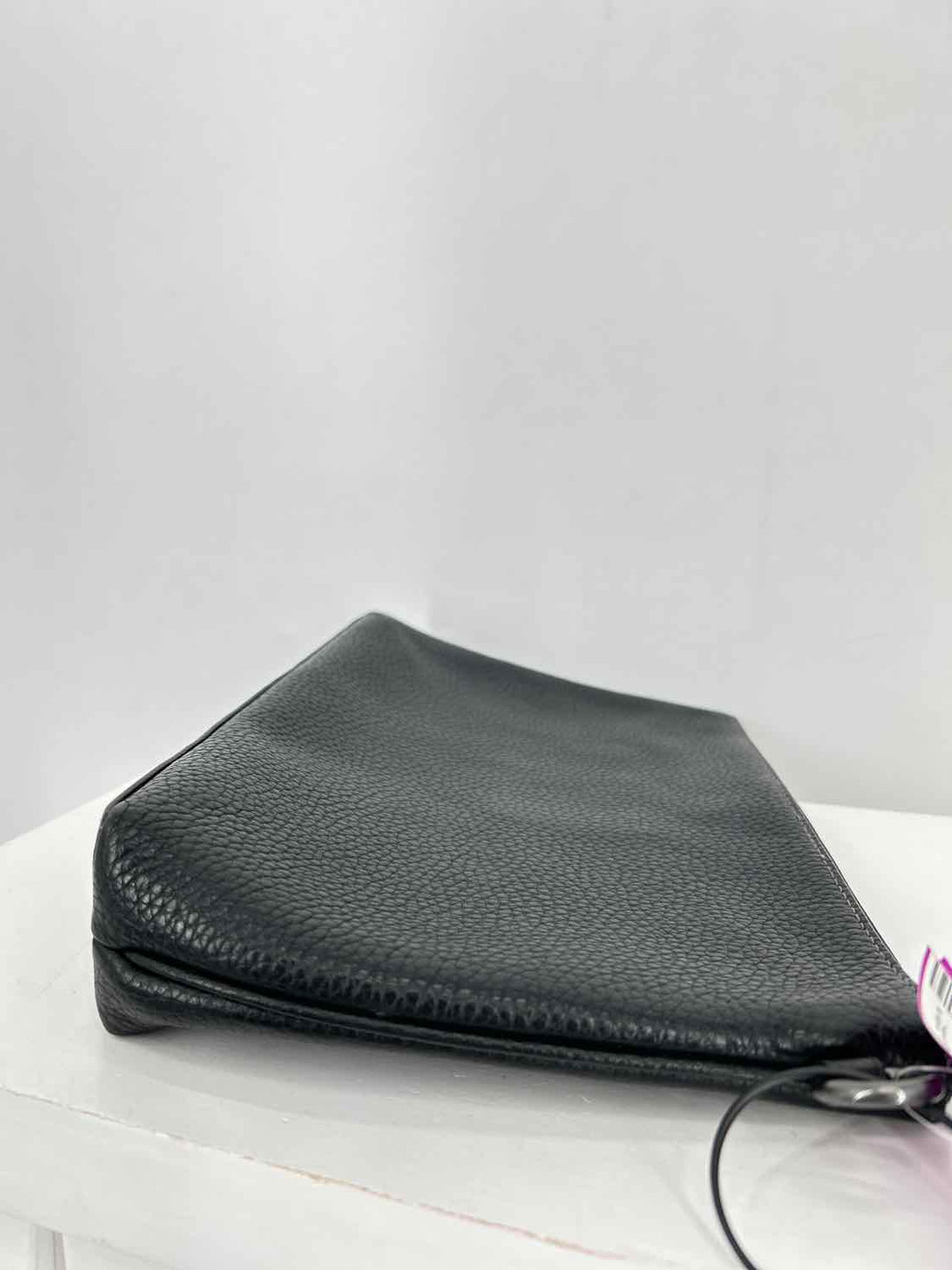 Coach Black Pebbled Leather Pouch
