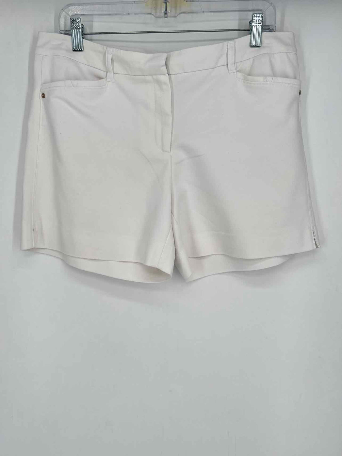T Tahari Size 10 White Shorts