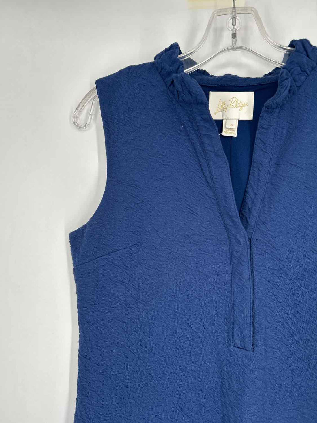 Lilly Pulitzer S Navy Textured Sleeveless Lilly Pulitzer Dress