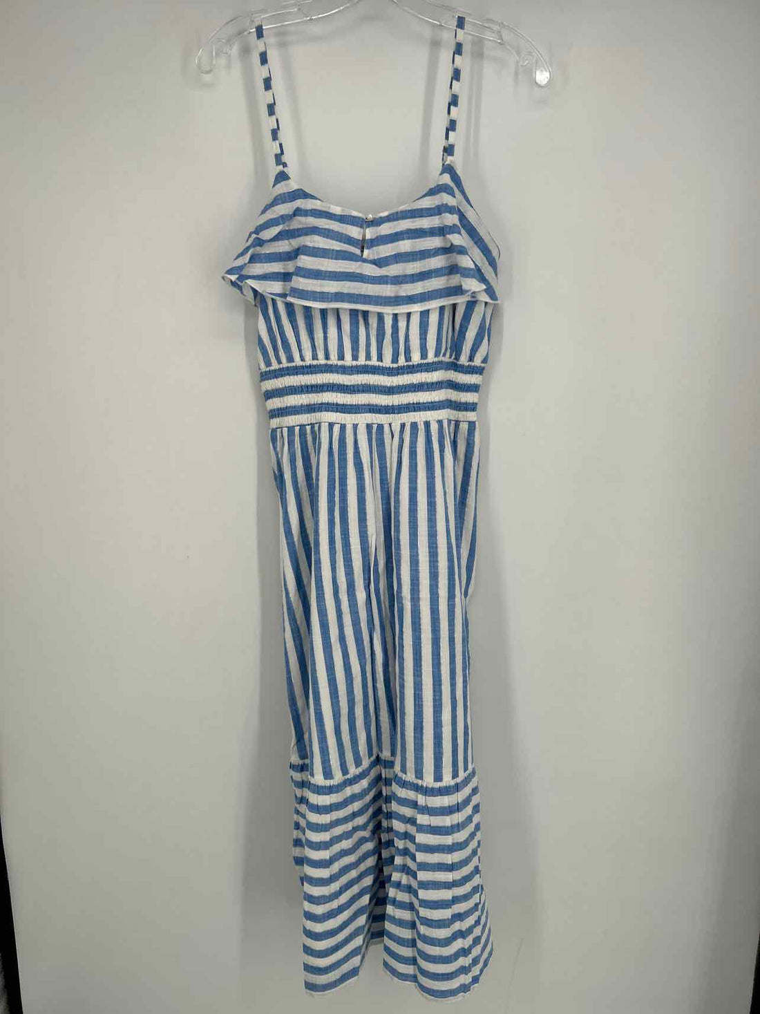 Vineyard Vines Size S Blue & White Striped Shimmer Dress
