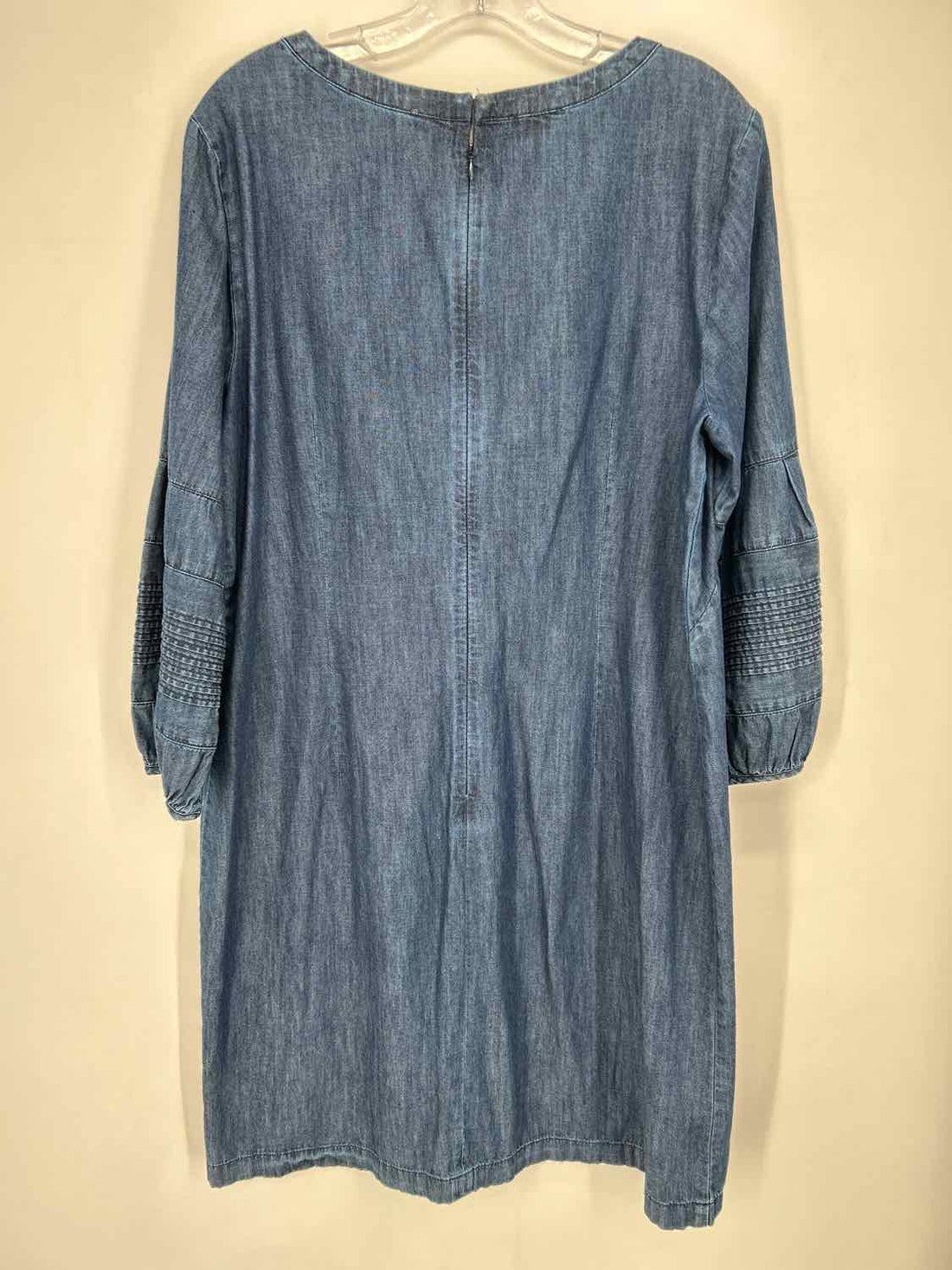 Talbots Size 14 Chambray Long Sleeve Dress