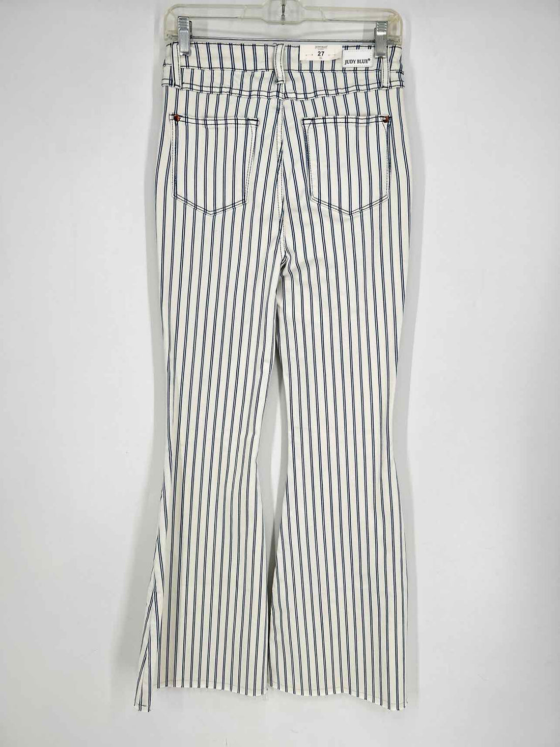 Judy Blue Size 27/4 White & Blue Striped NWT Jeans