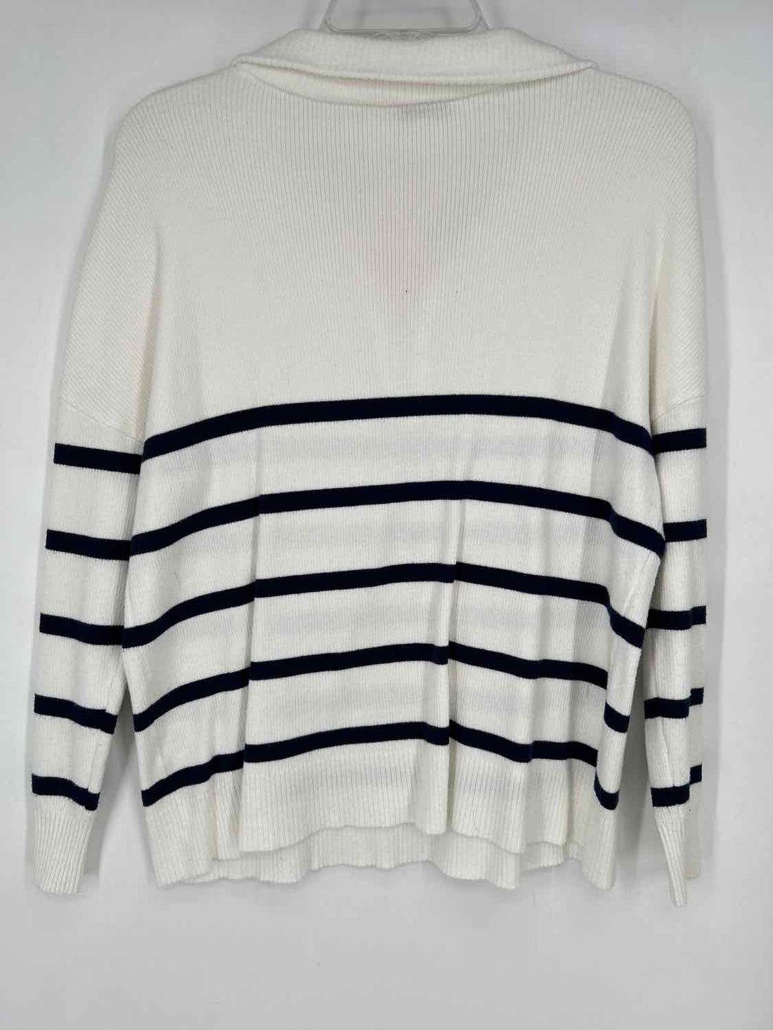 Mudpie Size S White with Navy Stripes Sweater