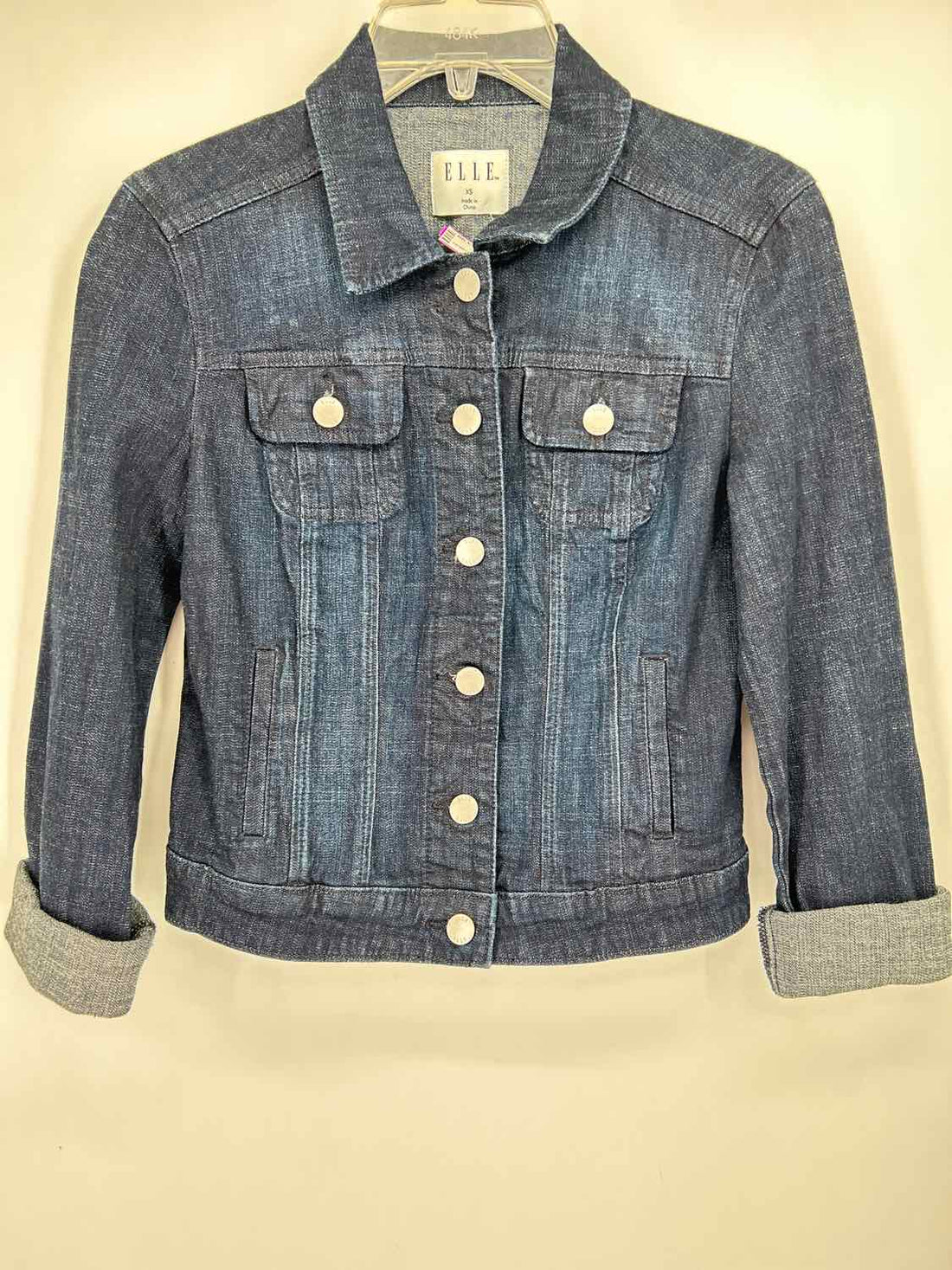 Elle Size XS Dark Wash Denim Jacket