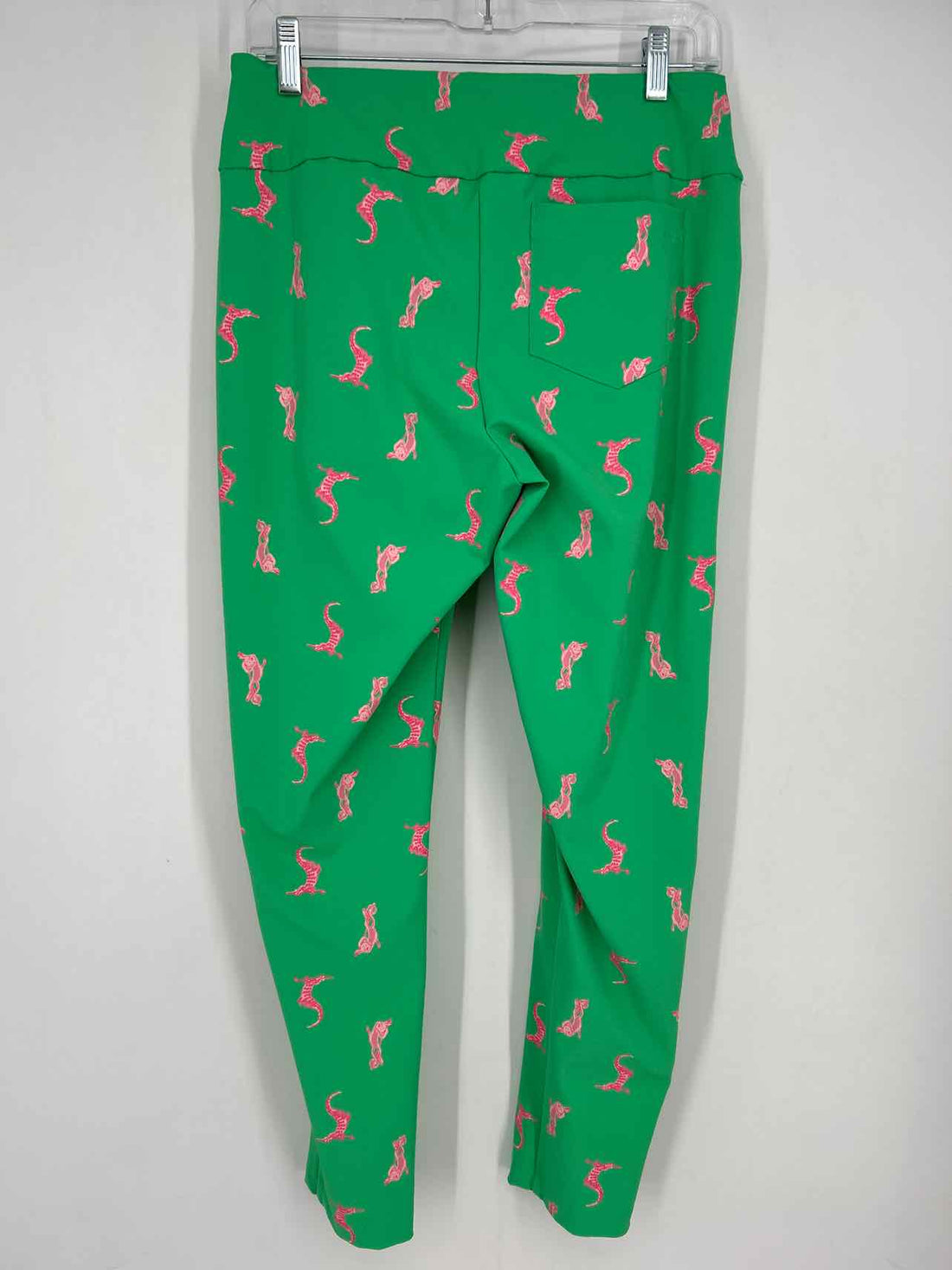 Lilly Pulitzer Luxletic Size 8 Green & Pink Print Active Pants