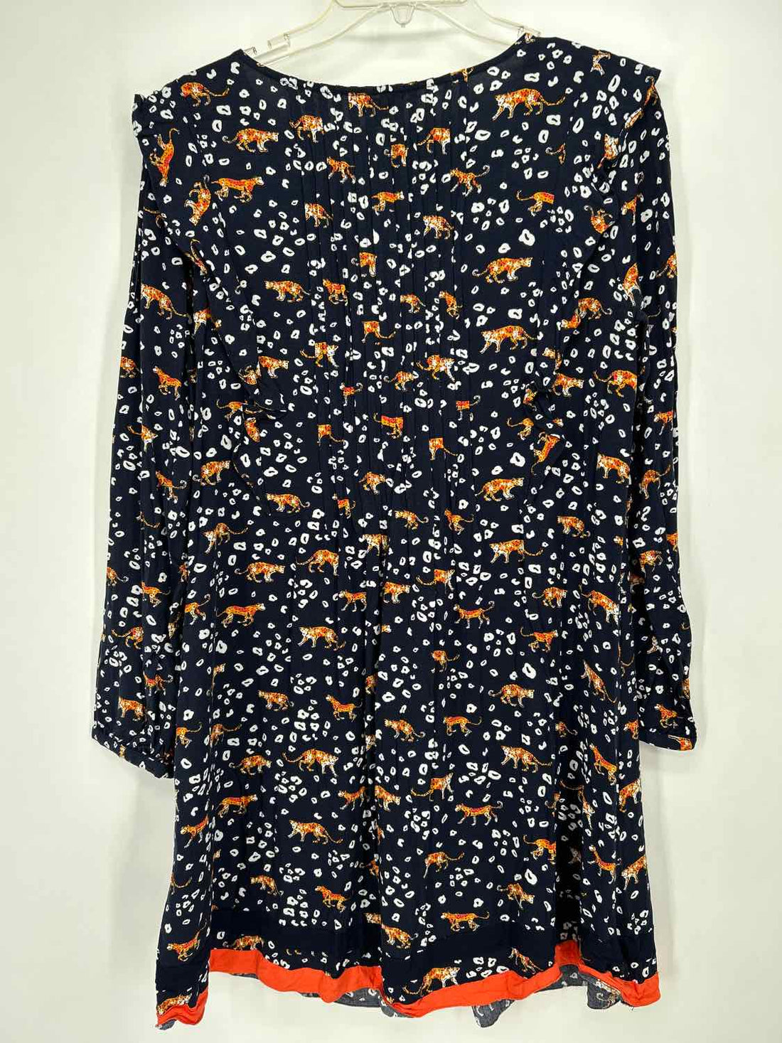 Crown & Ivy Size M Navy & White Long Sleeve Dress