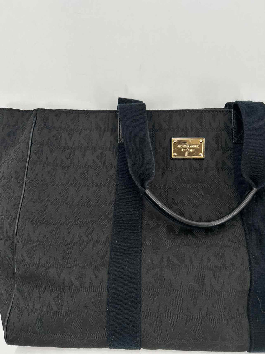 Michael Kors Black Canvas Tote