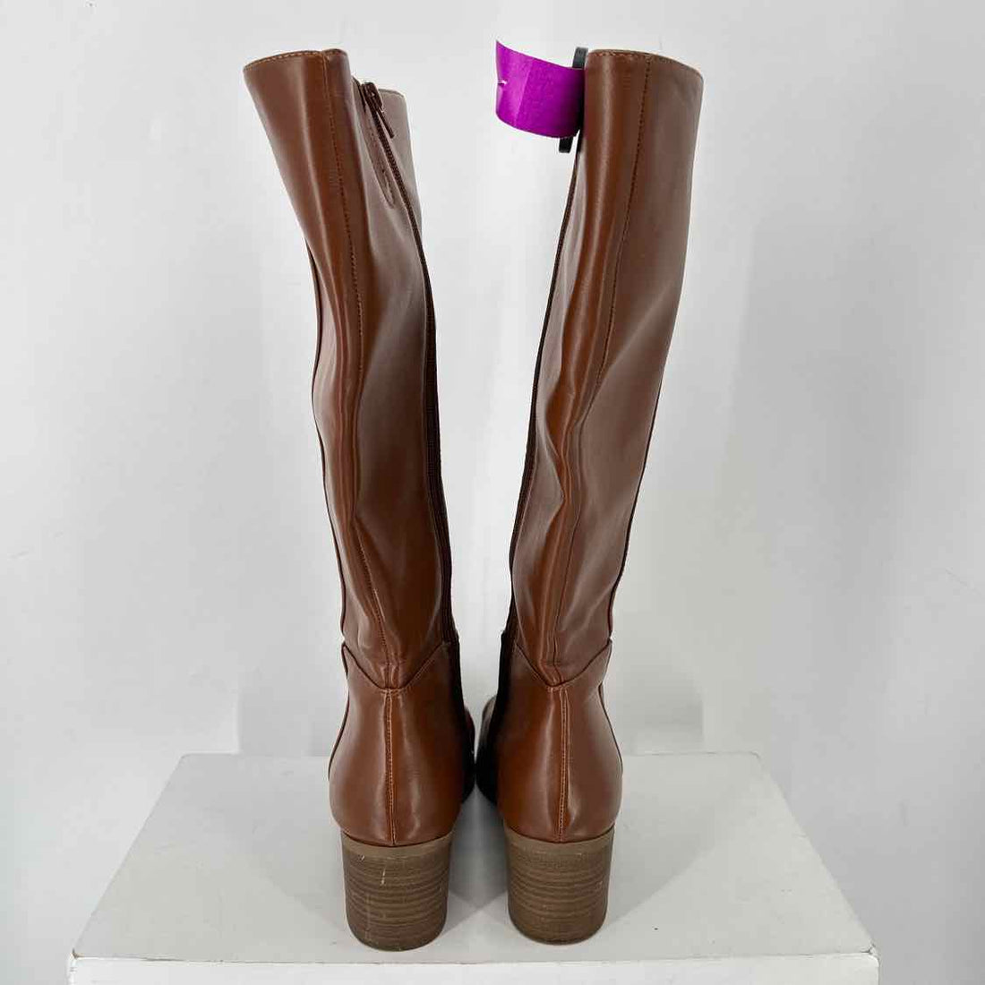 Lauren Conrad Women Size 11 Brown Faux Leather Knee-High Boot