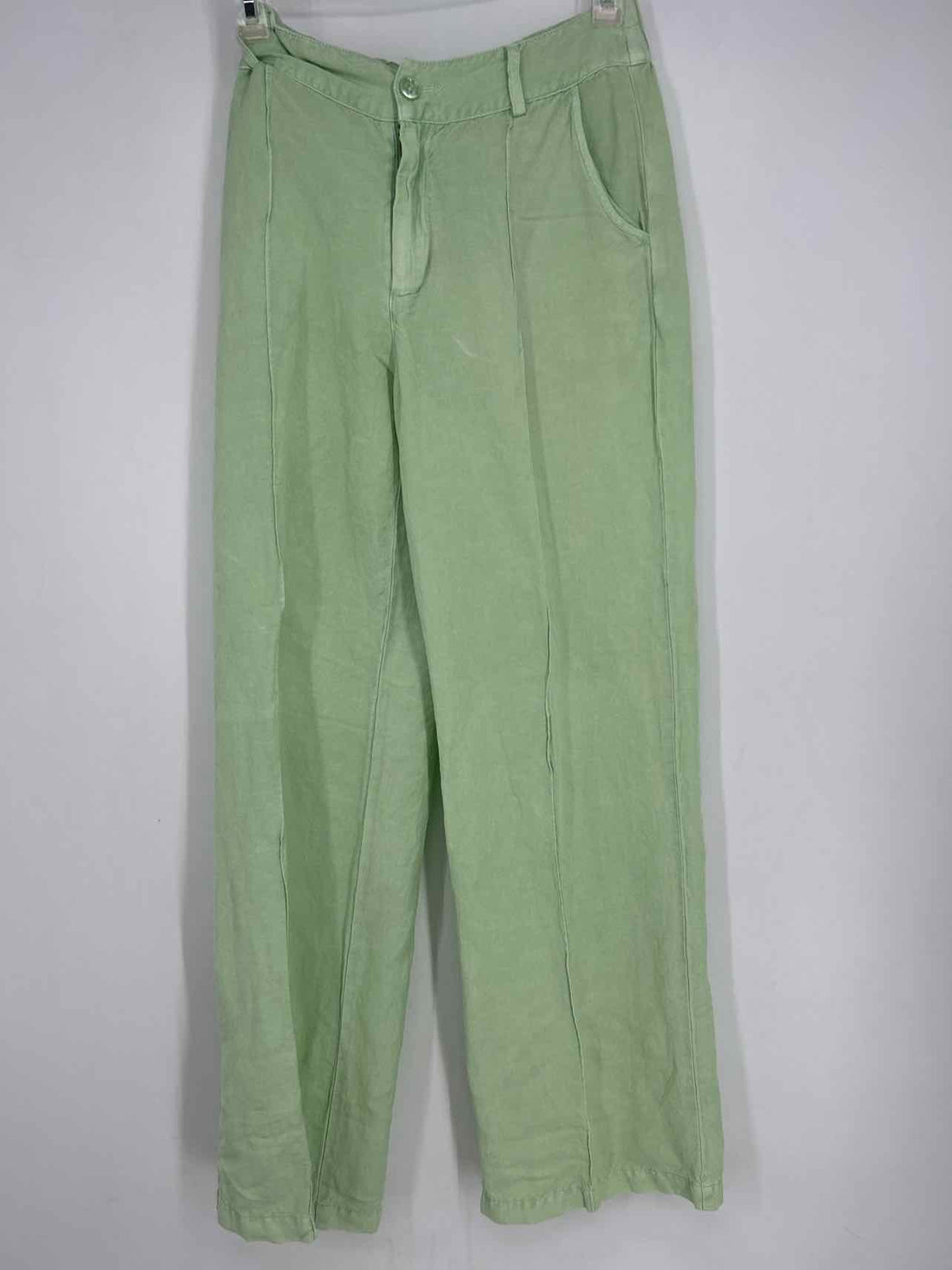 Young Fabulous + Broke Size XS Pastel Green Linen Blend Pants