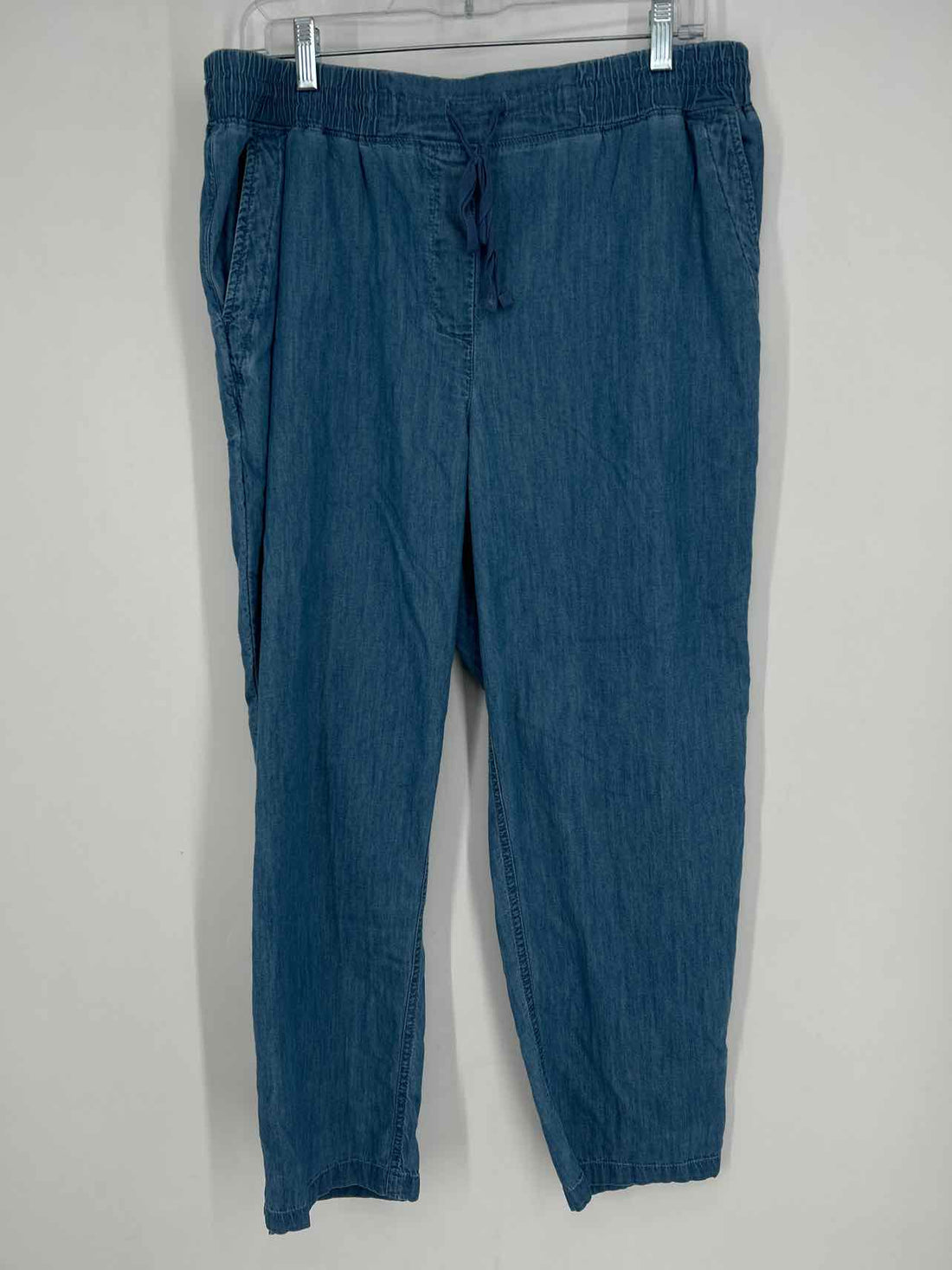 Talbots Size L Chambray Cotton Pants
