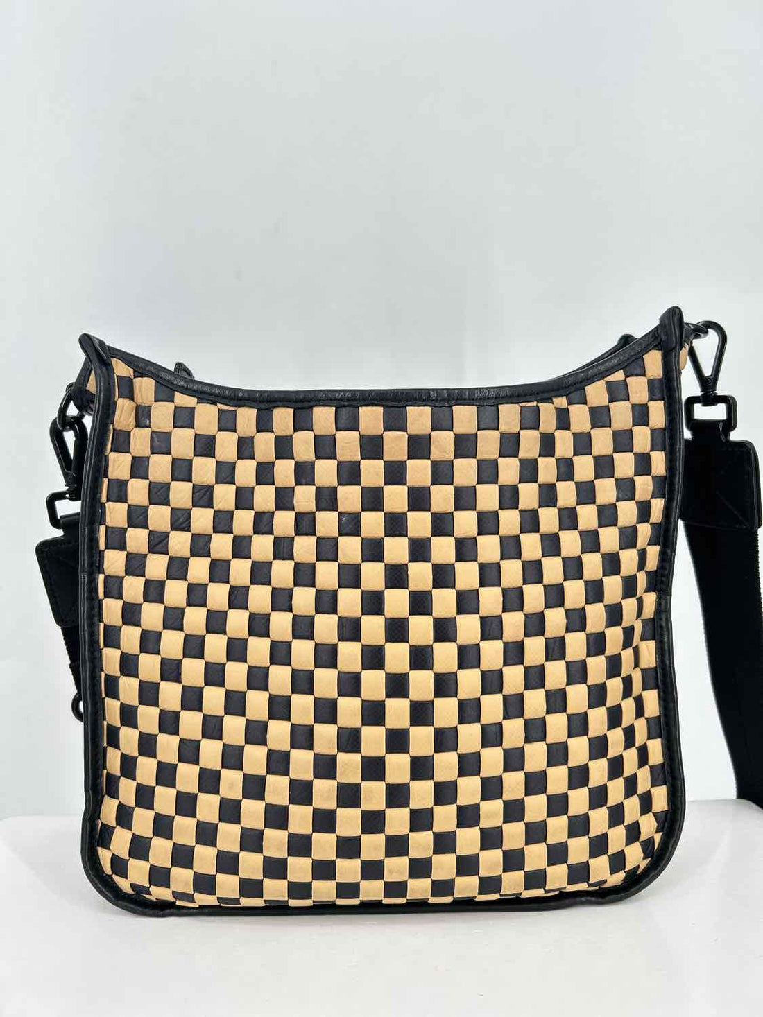 MZ Wallace Black & camel Nylon Crossbody