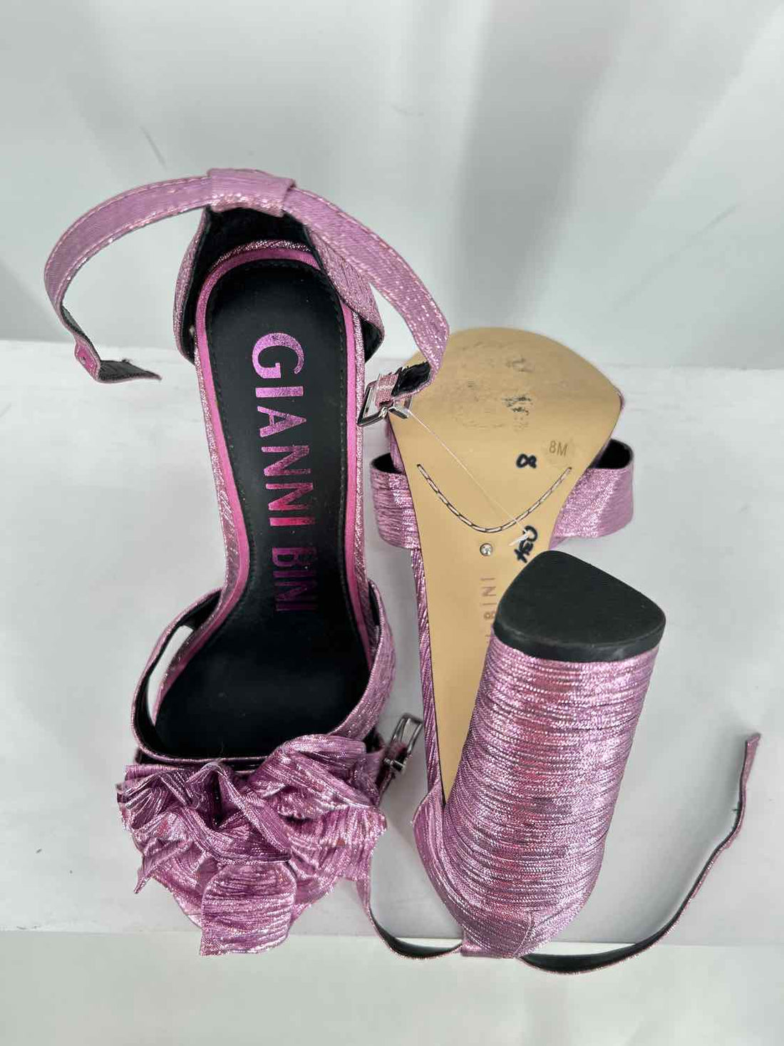 Gianni Bini Women Size 8 Purple Metallic Heels