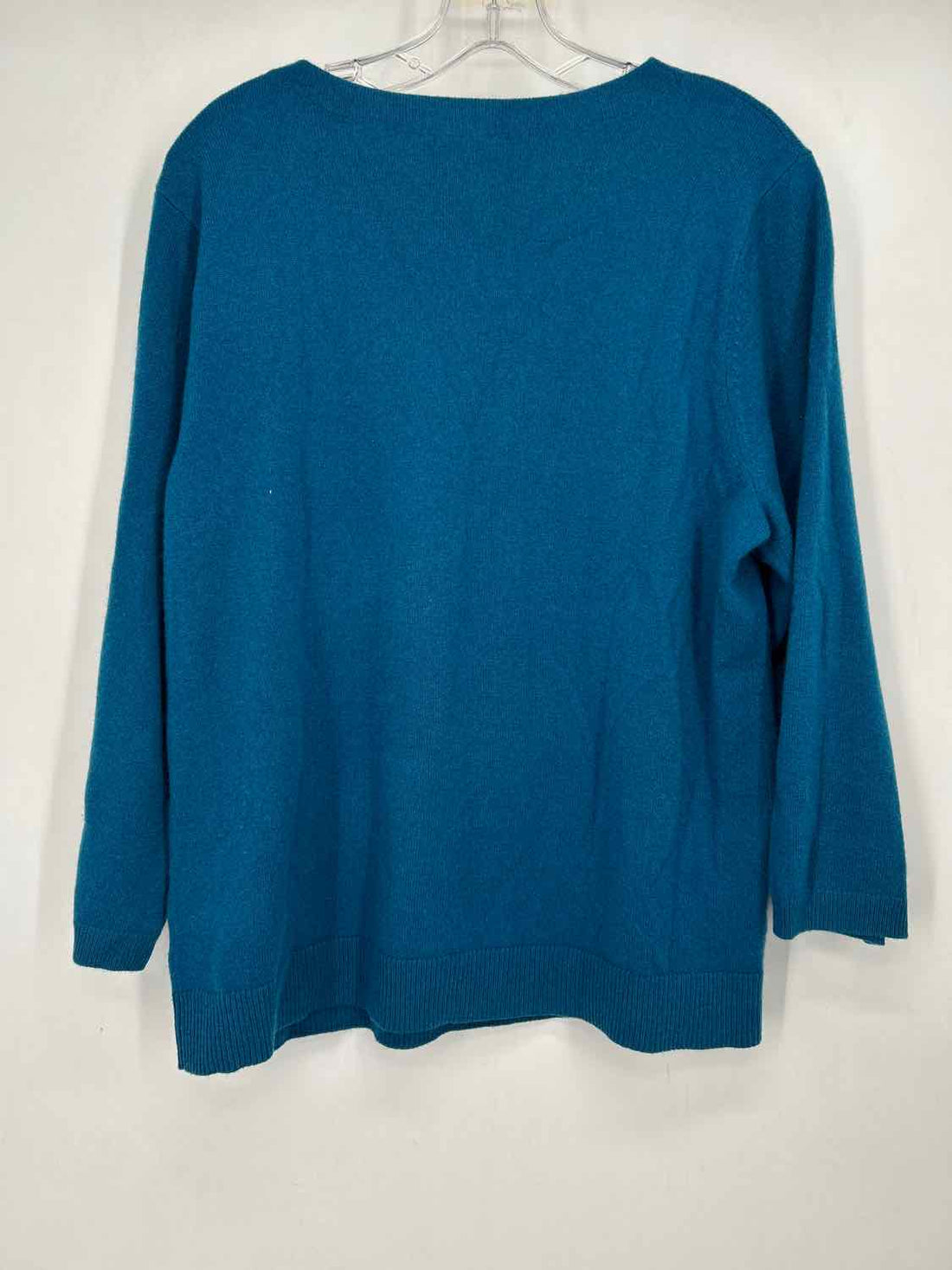 Talbots Size XL Teal Cashmere Sweater