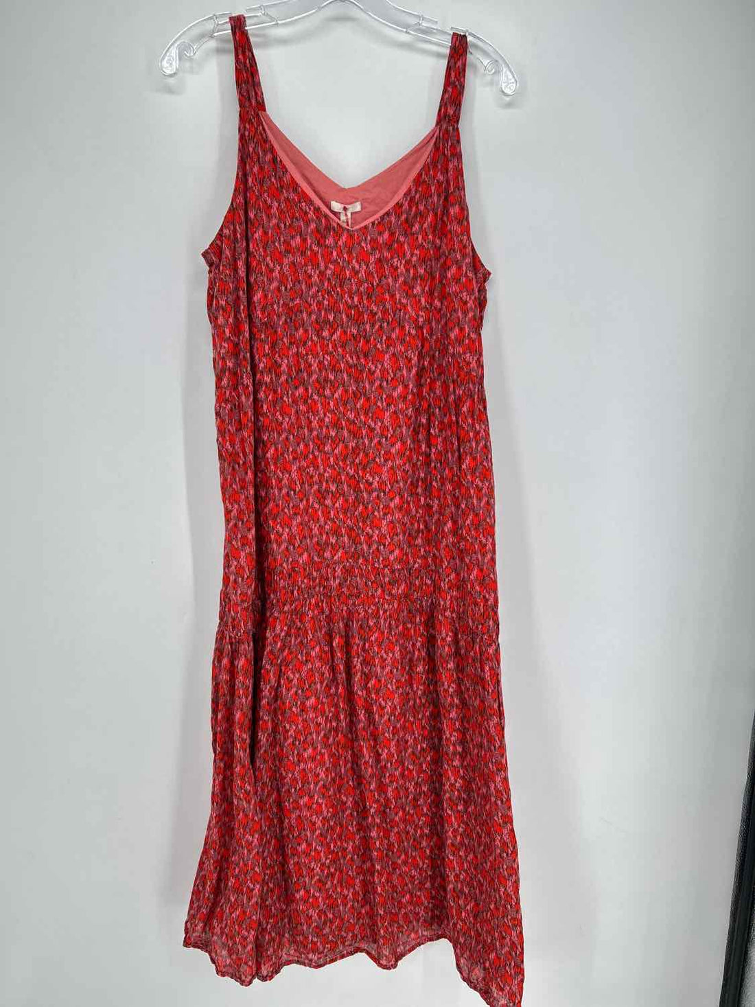 Joie Size M Red Floral Dress