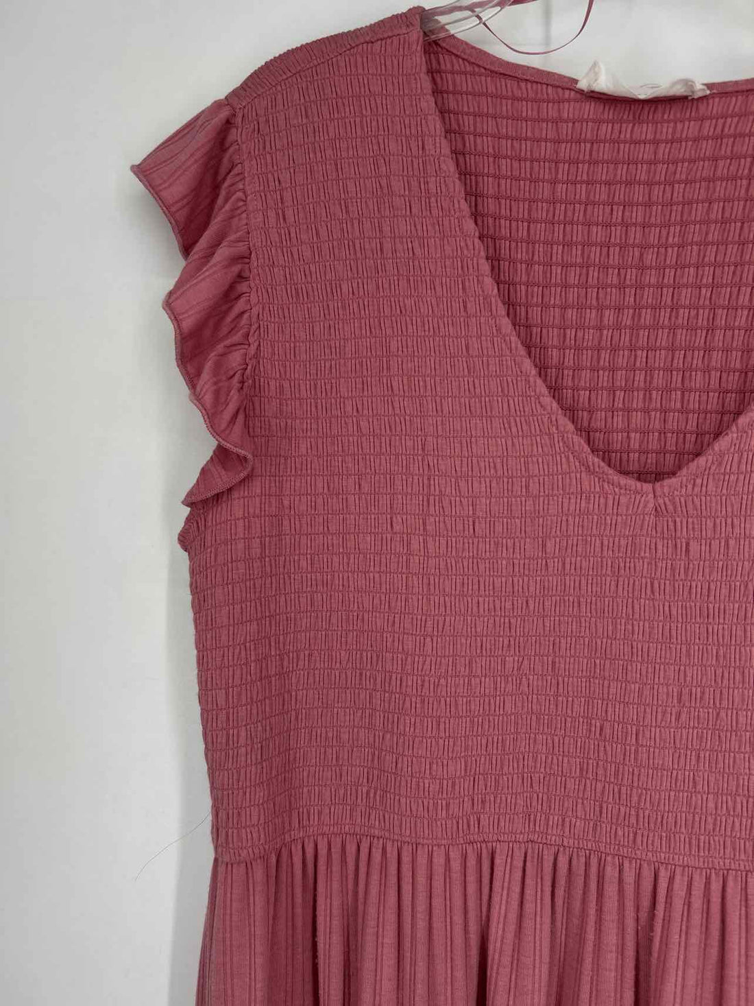 Lucky Brand Size XXL Dusty Rose Short Sleeve Dress