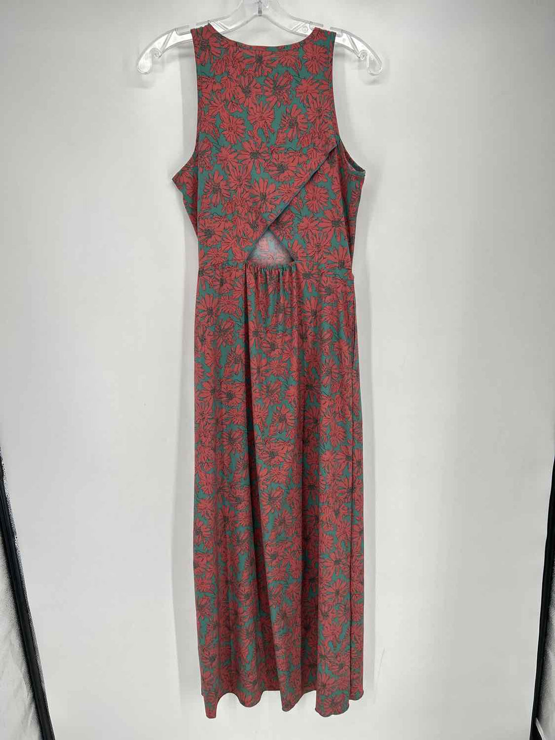 Toad & Co Size S Green & Red Print Sleeveless Dress