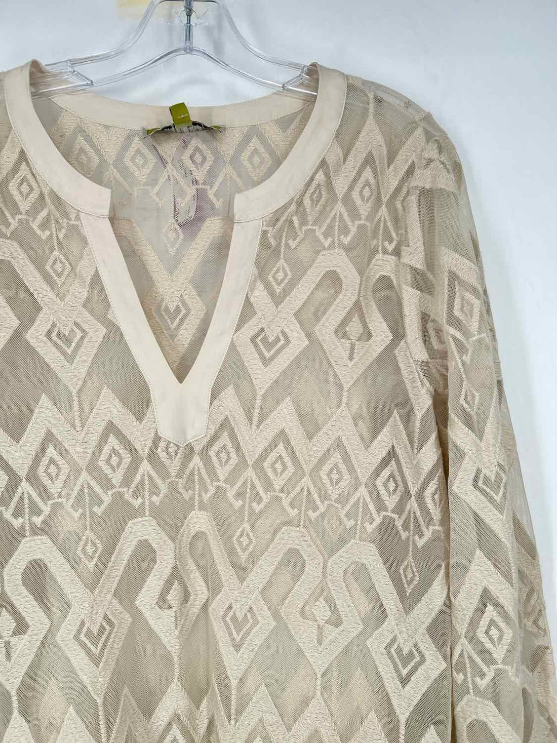 Sigrid Olsen Size L Cream Long Sleeve