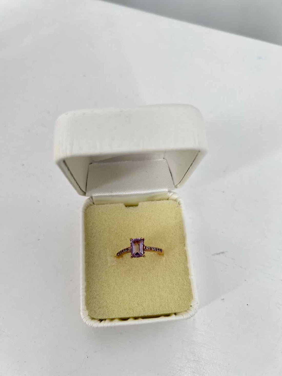 No Brand Name Size 6 925 Amethyst Rose Gold Ring