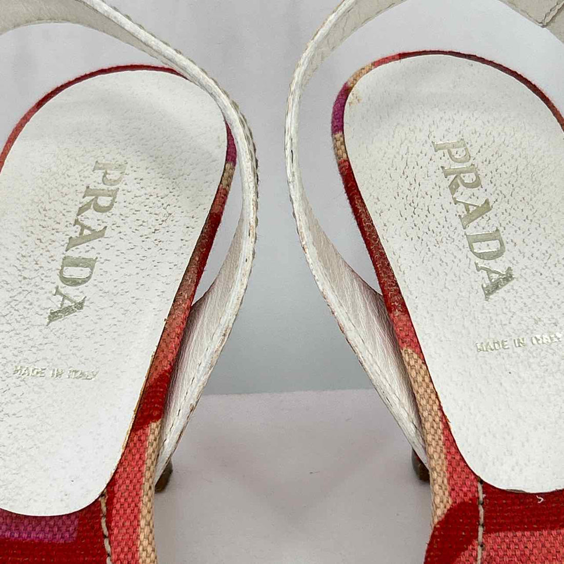 Prada Women Size 39 White Good Leather LUXURY