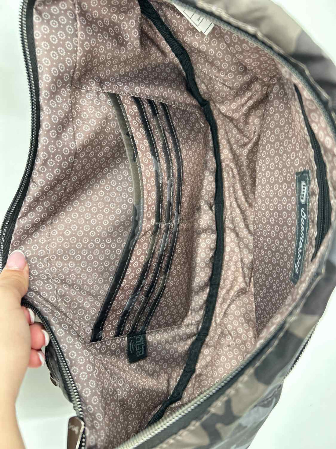 Lug Black Camo Nylon Pre Owned Crossbody