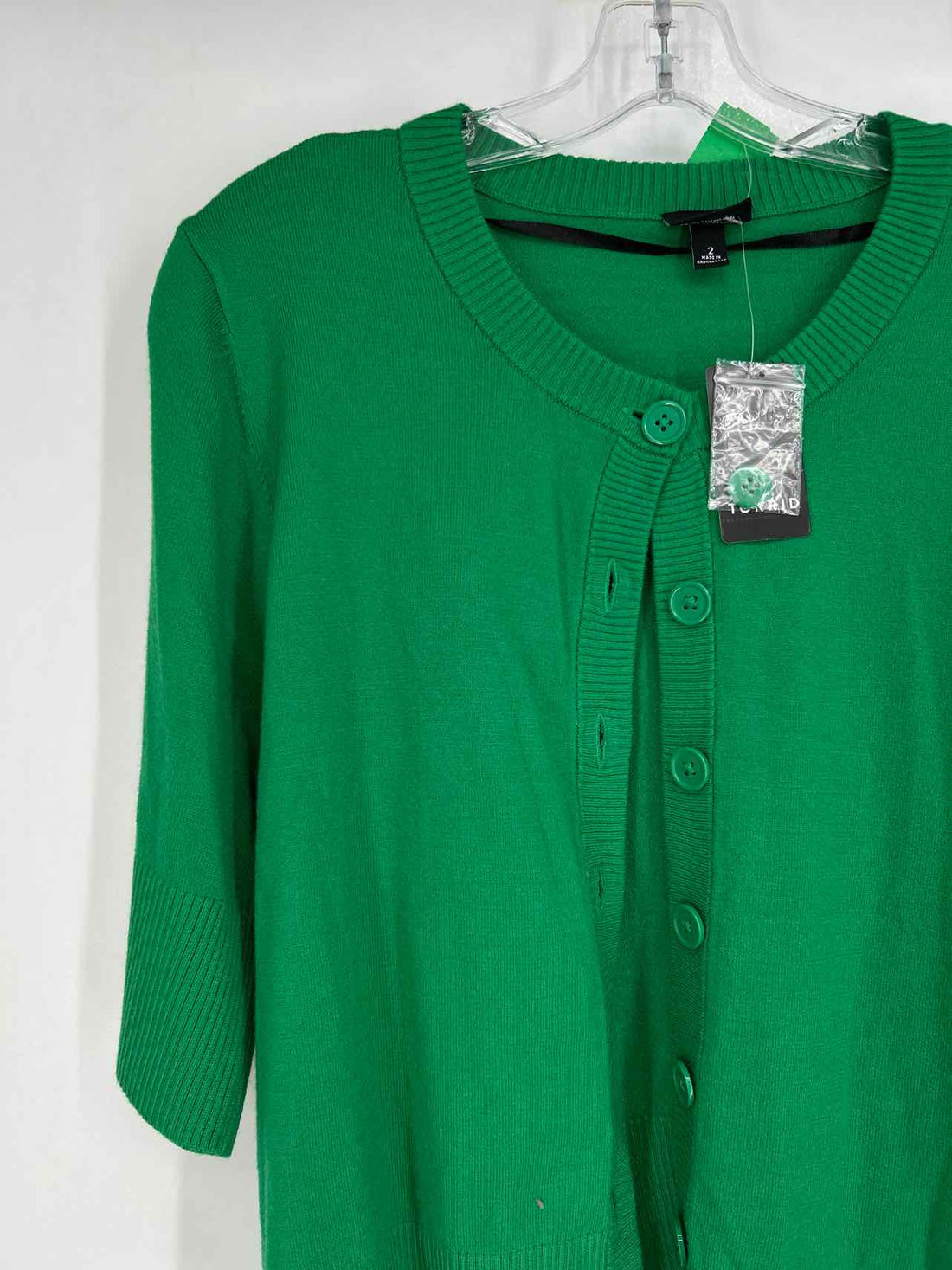 Torrid Size 2X Green NWT Cardigan