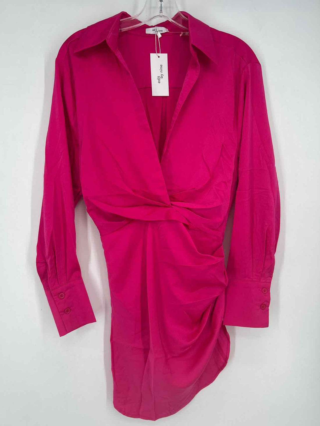 Edit by Nine Size S Hot Pink Satin NWT Dress