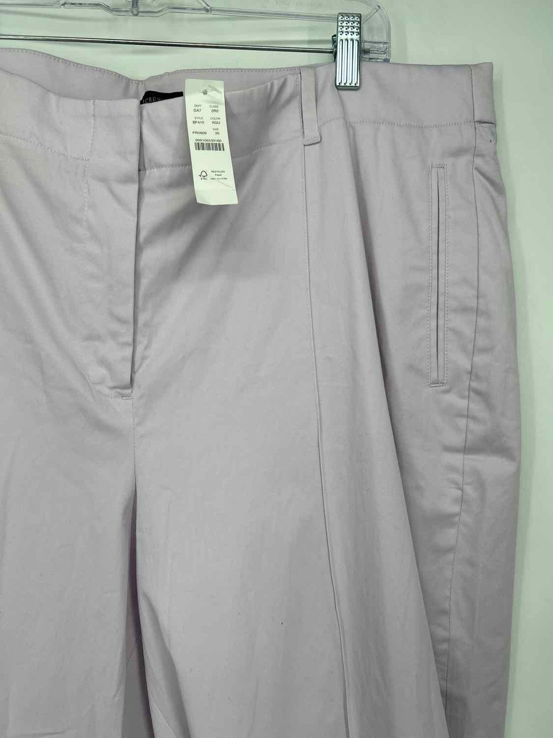 J Crew Size 20 Light Purple NWT Pants