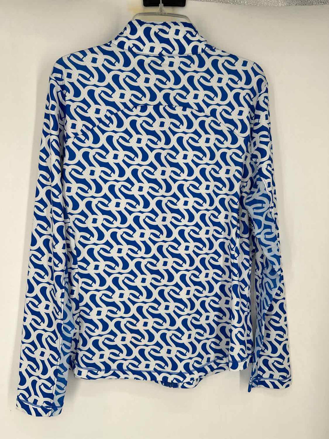 Gottex Size S Blue & White Print Active Tops