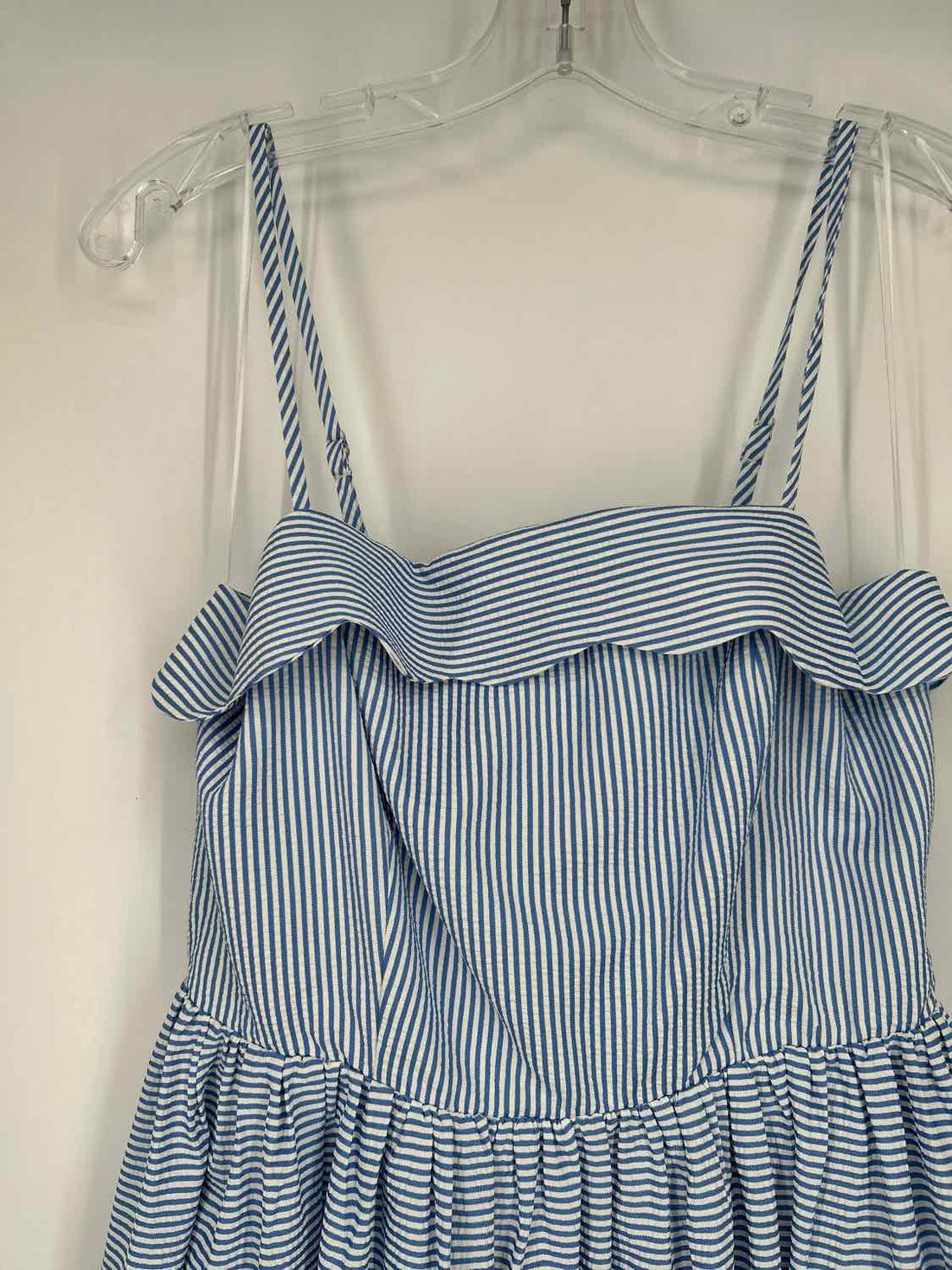 Reminiscence Size M Blue & White Striped Seersucker NWT Dress