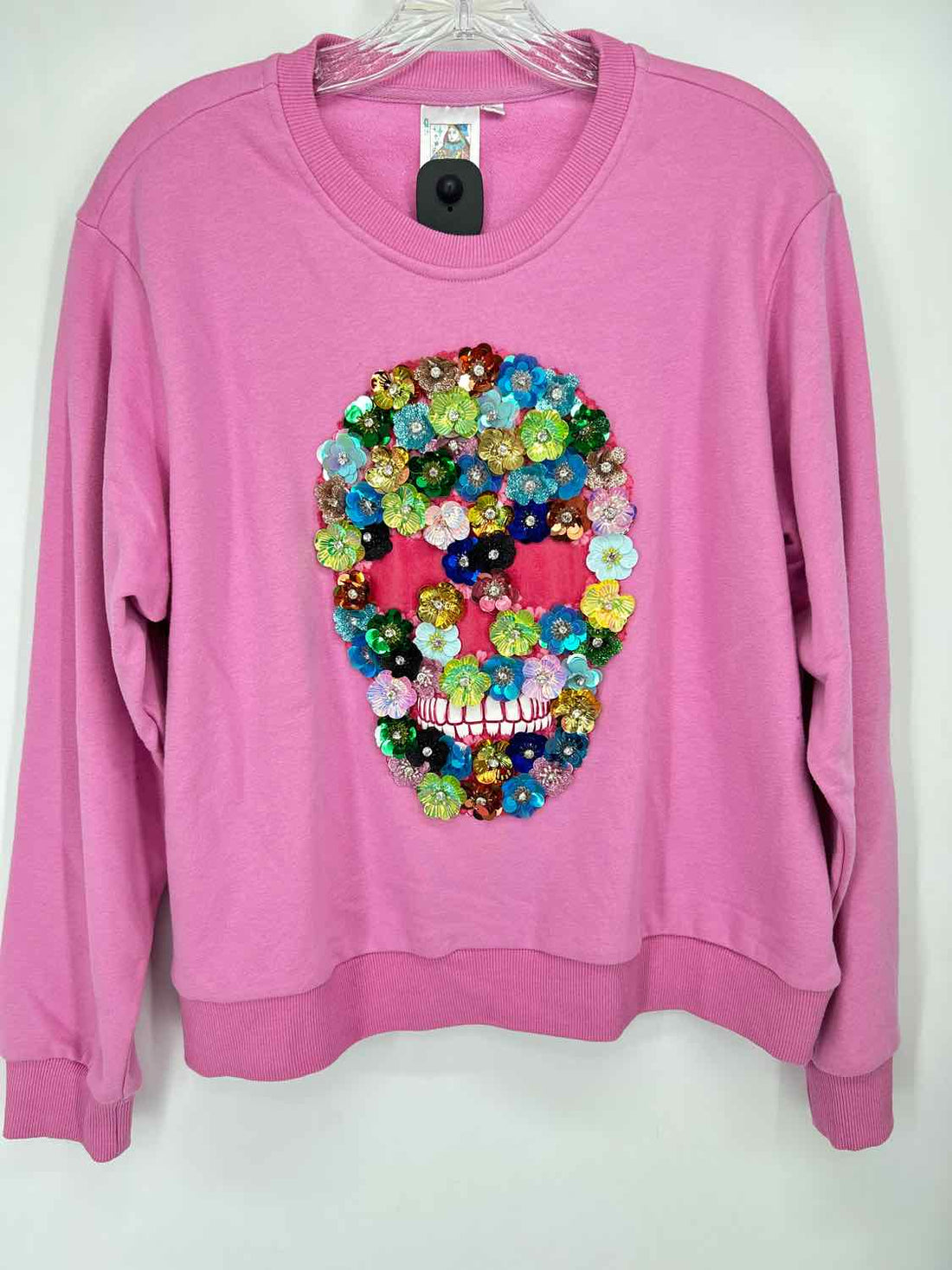 Queen Of Sparkles Size S Pink Sweatshirt