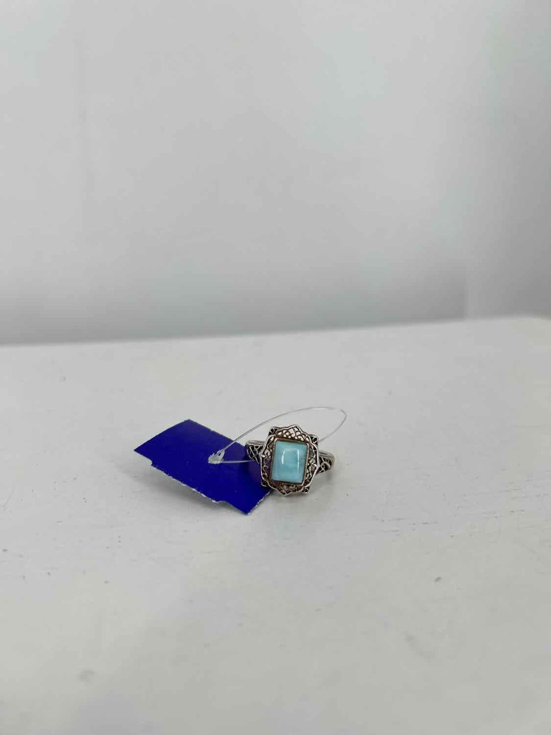 BBJ Size 7 Sterling Silver Larimar Ring