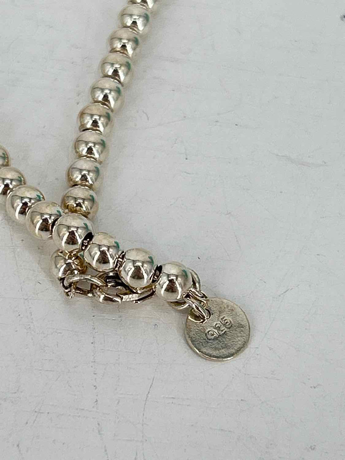 Tiffany & Co heart tag Size 4mm Sterling Silver Tiffany Blue Pre Owned LUXURY