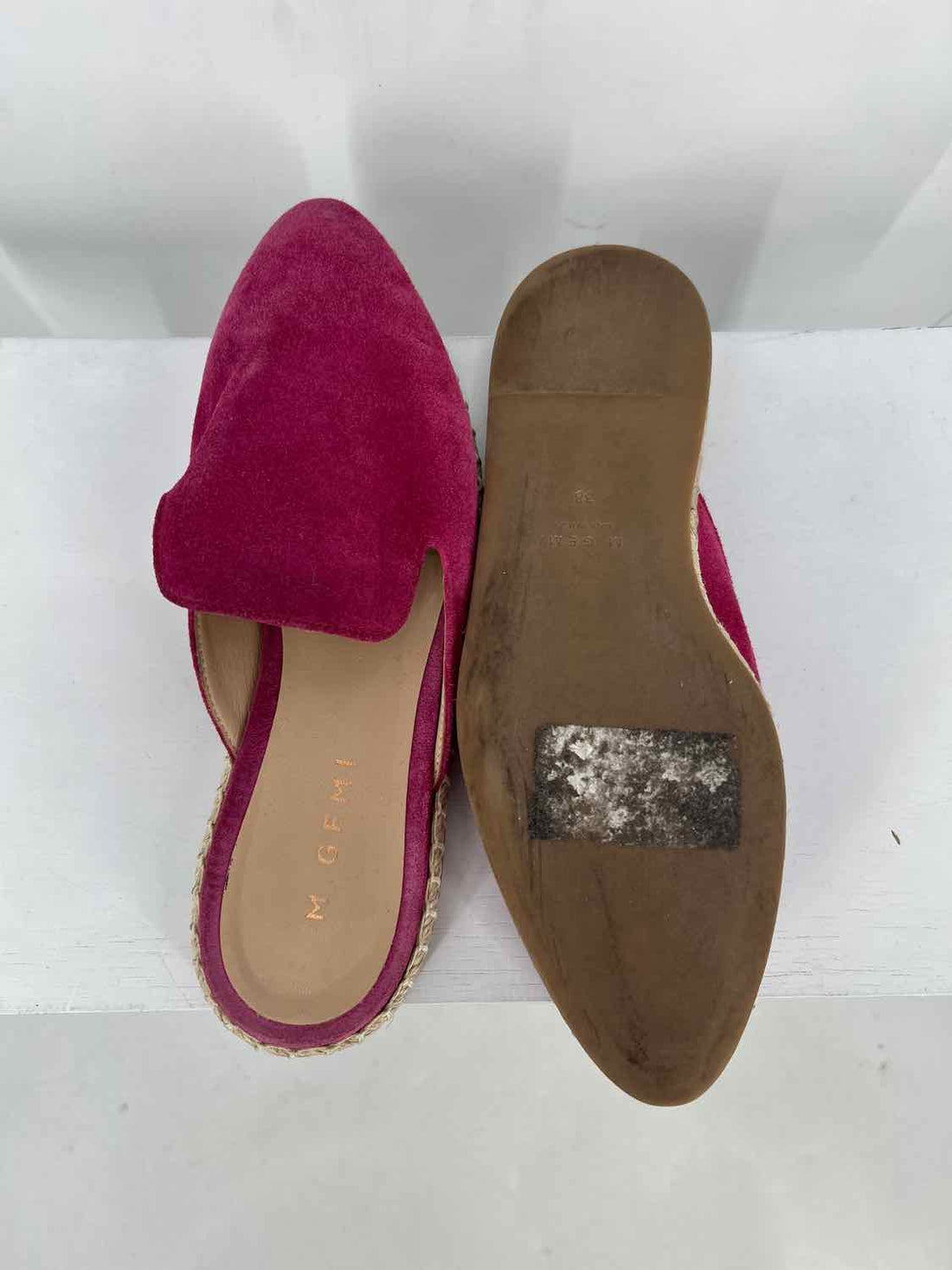 M. Gemi Women Size 38 Magenta Mules